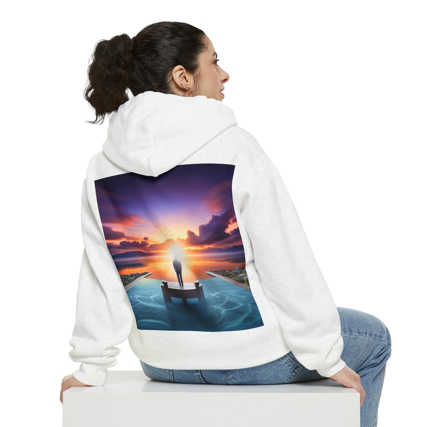 Normal Wear Unisex Garment-Dyed Hoodie