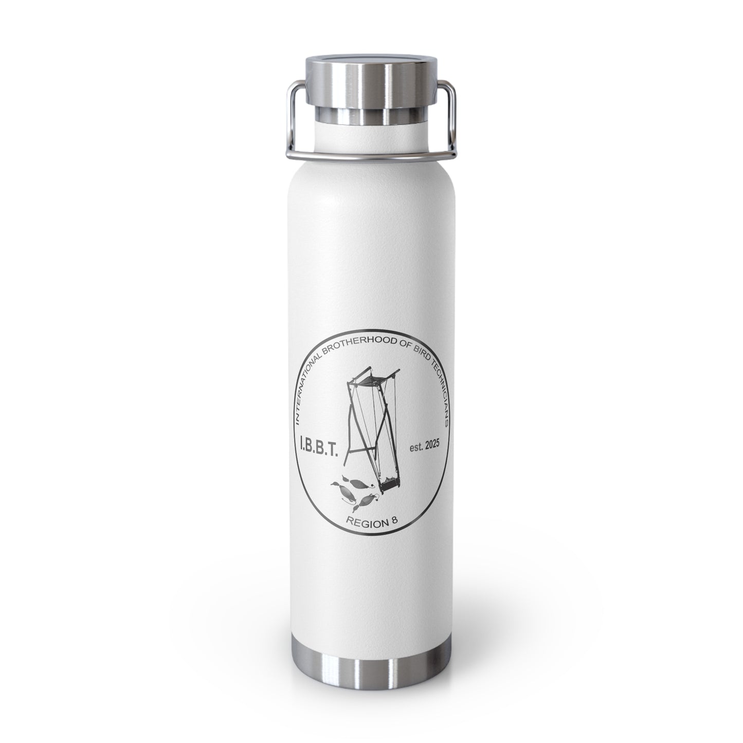 IBBT Insulated Water Bottle, 22oz Copper Flask for Outdoor Adventures, Custom Travel Mug