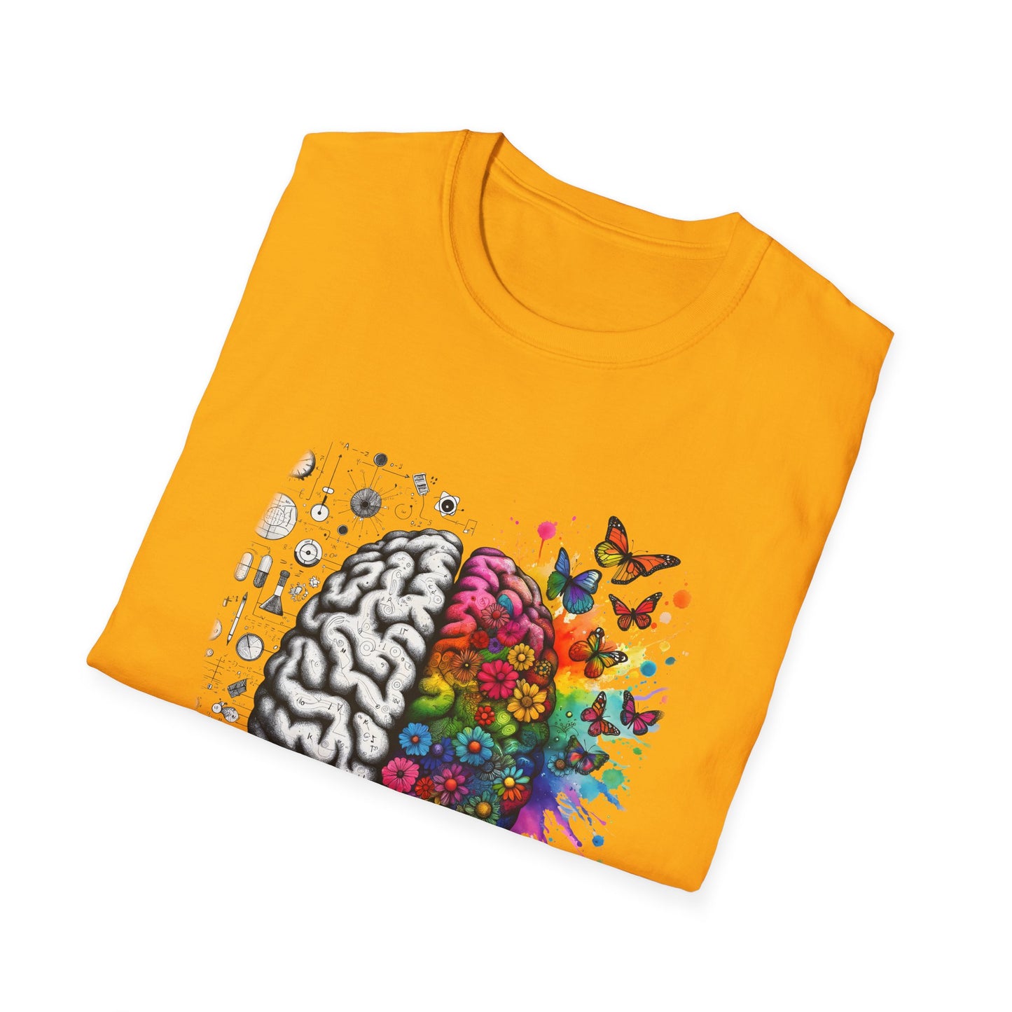 Mental Health is Health T-Shirt, Unisex Softstyle Tee, Positive Vibes, Mental Health Awareness, Gift for Friends, Self-Care Apparel,