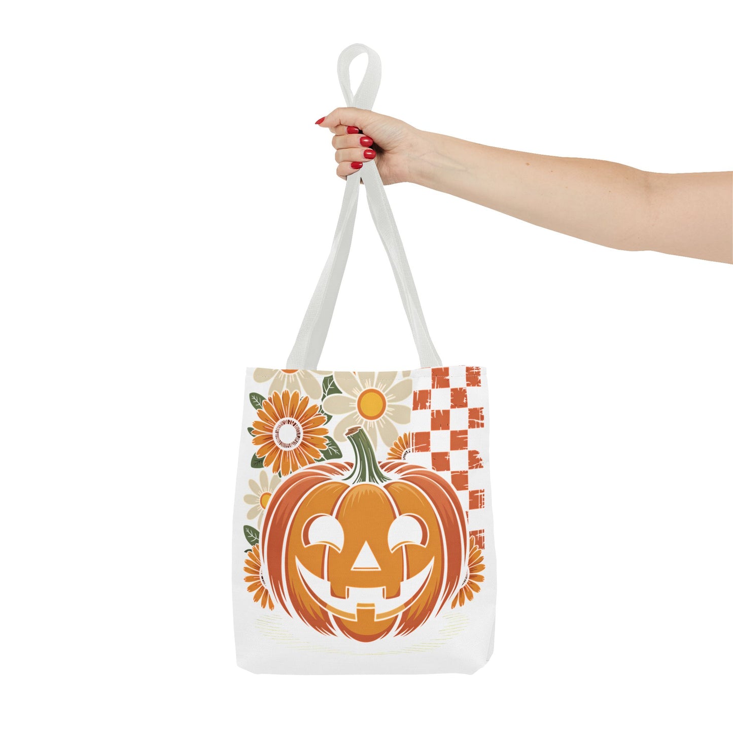 Autumn Pumpkin Tote Bag, Halloween Gift, Eco-Friendly Shopping, Seasonal Bag, Fall Decor, Floral Pumpkin Handbag