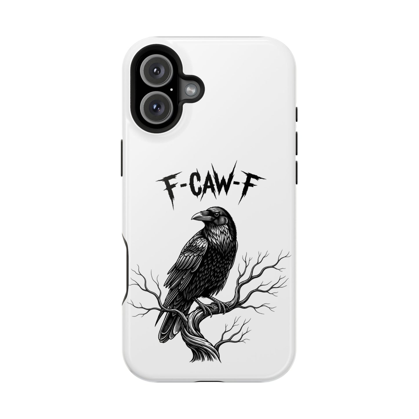 F-Caw-F Raven Phone Case, Autum Vibe Accessory, Perfect for Bird Lovers, Unique Gift for Him/Her, Impact-Resistant Phone Cover