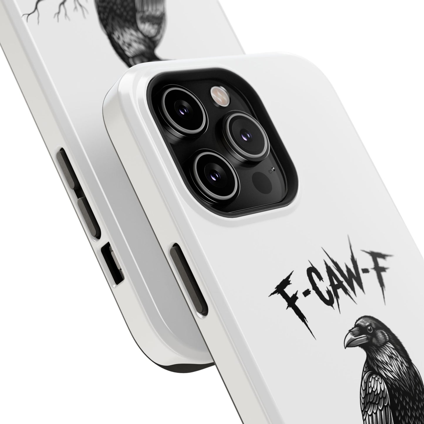 F-Caw-F Raven Phone Case, Autum Vibe Accessory, Perfect for Bird Lovers, Unique Gift for Him/Her, Impact-Resistant Phone Cover