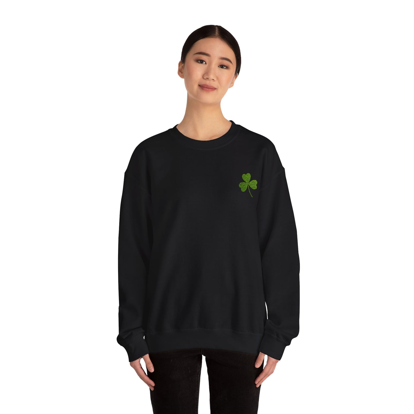 St Patricks Basic CloverUnisex Heavy Blend™ Crewneck Sweatshirt