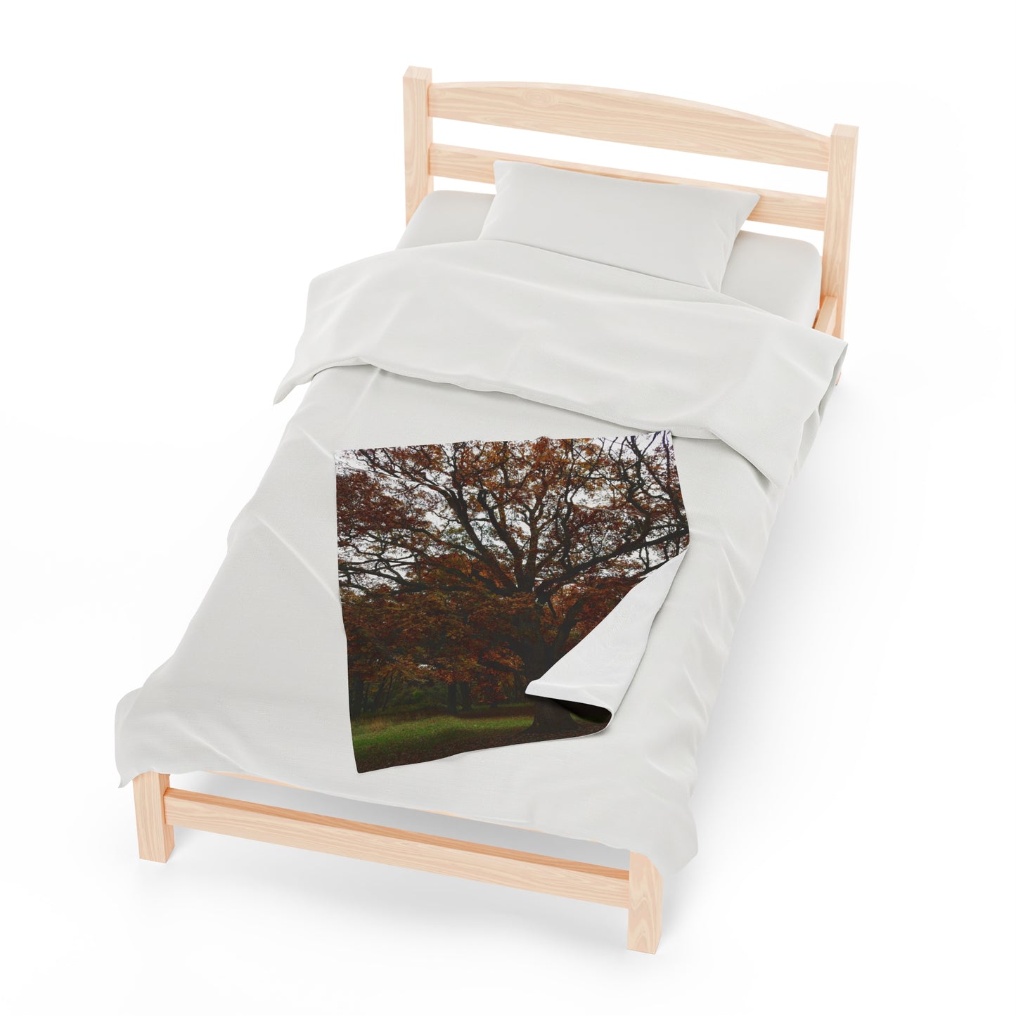 tree print Velveteen Plush Blanket