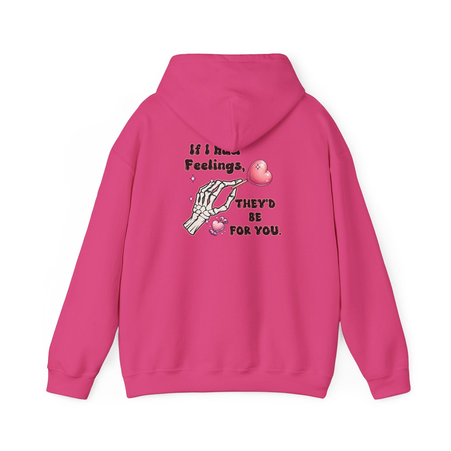 Skeleton Heart Hoodie - if i had feelings they'd be for you