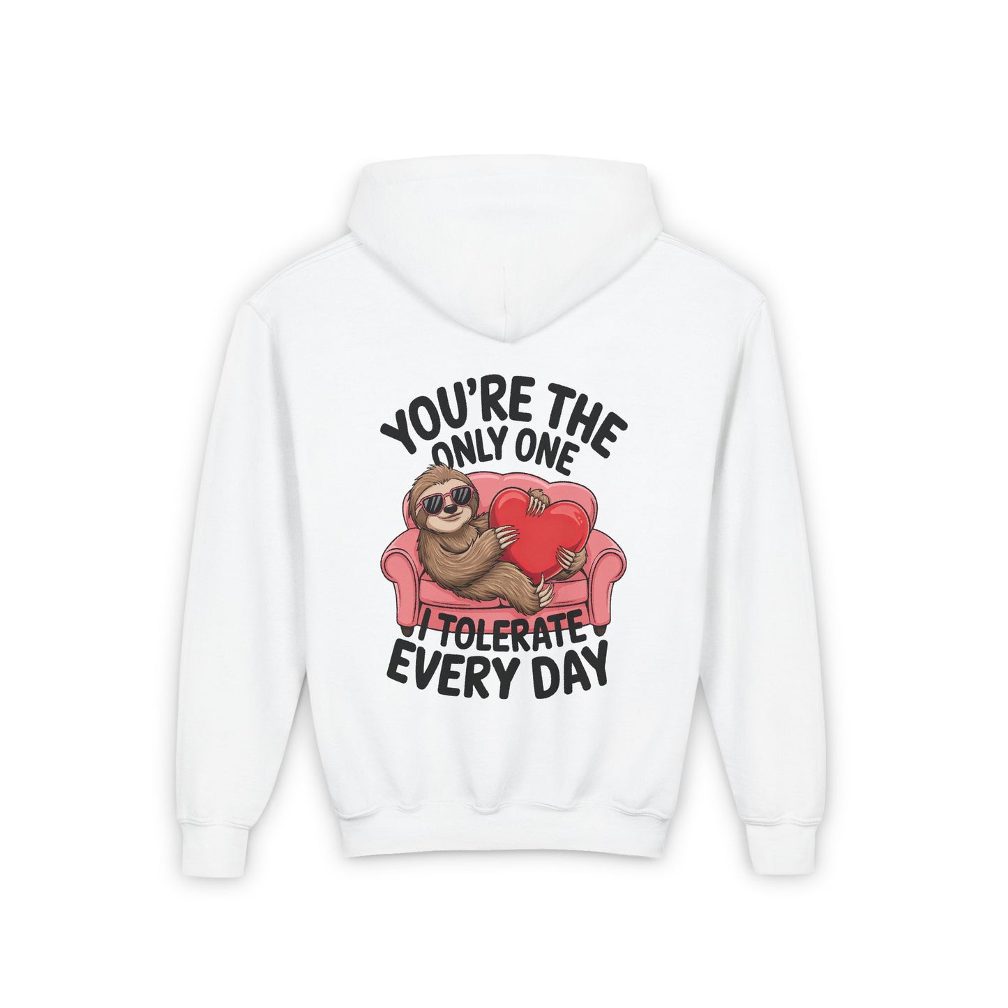 Sloth Heart Hoodie - Youth