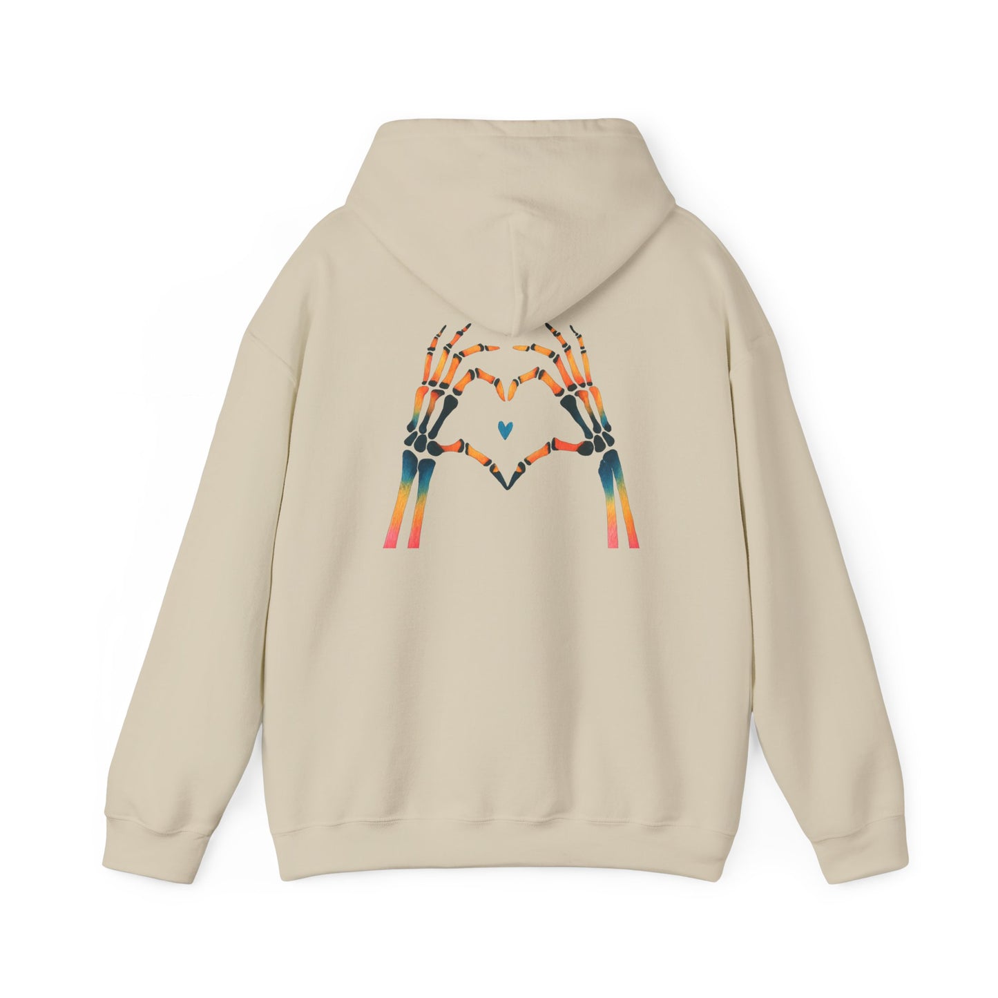 Rainbow Skeleton Heart Hoodie