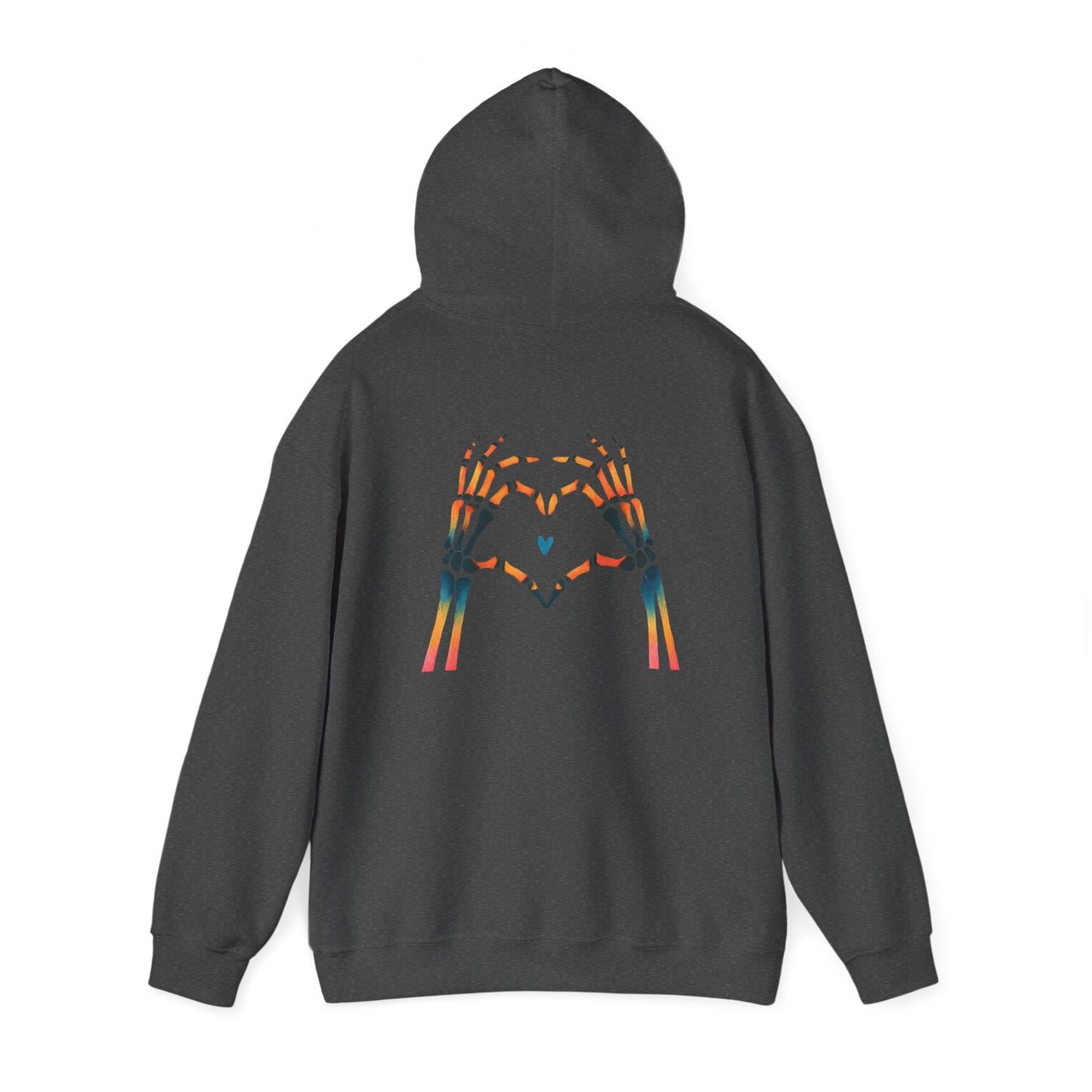 Rainbow Skeleton Heart Hoodie
