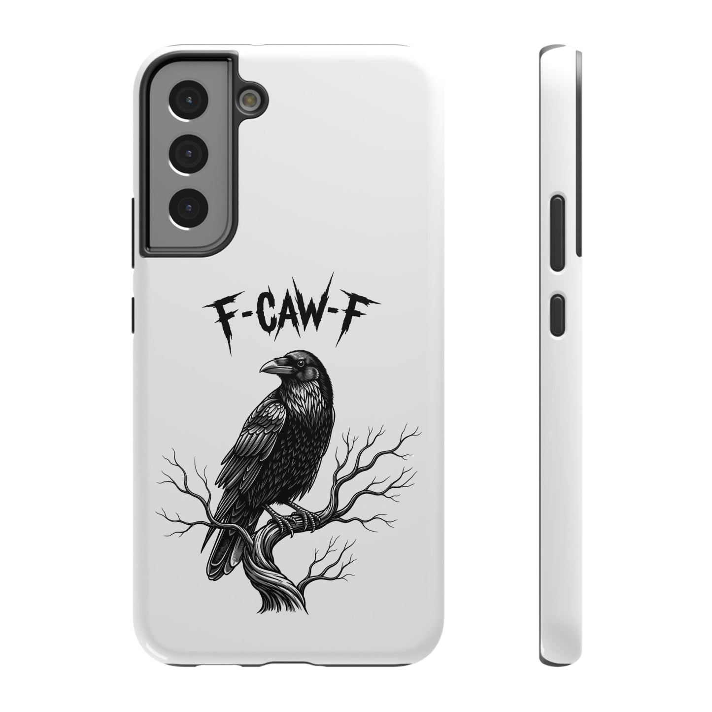 F-Caw-F Raven Phone Case, Autum Vibe Accessory, Perfect for Bird Lovers, Unique Gift for Him/Her, Impact-Resistant Phone Cover