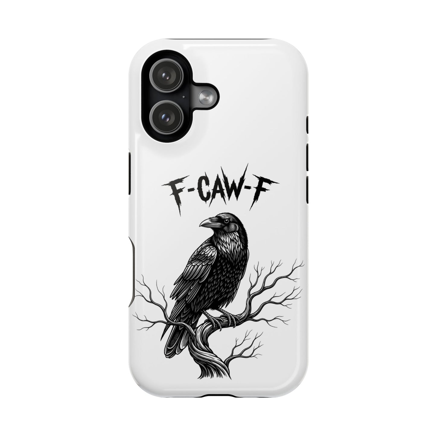 F-Caw-F Raven Phone Case, Autum Vibe Accessory, Perfect for Bird Lovers, Unique Gift for Him/Her, Impact-Resistant Phone Cover