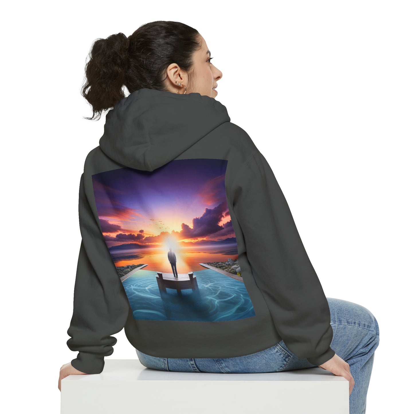 Normal Wear Unisex Garment-Dyed Hoodie