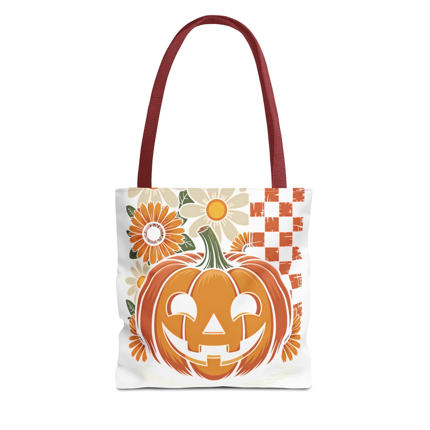 Autumn Pumpkin Tote Bag, Halloween Gift, Eco-Friendly Shopping, Seasonal Bag, Fall Decor, Floral Pumpkin Handbag