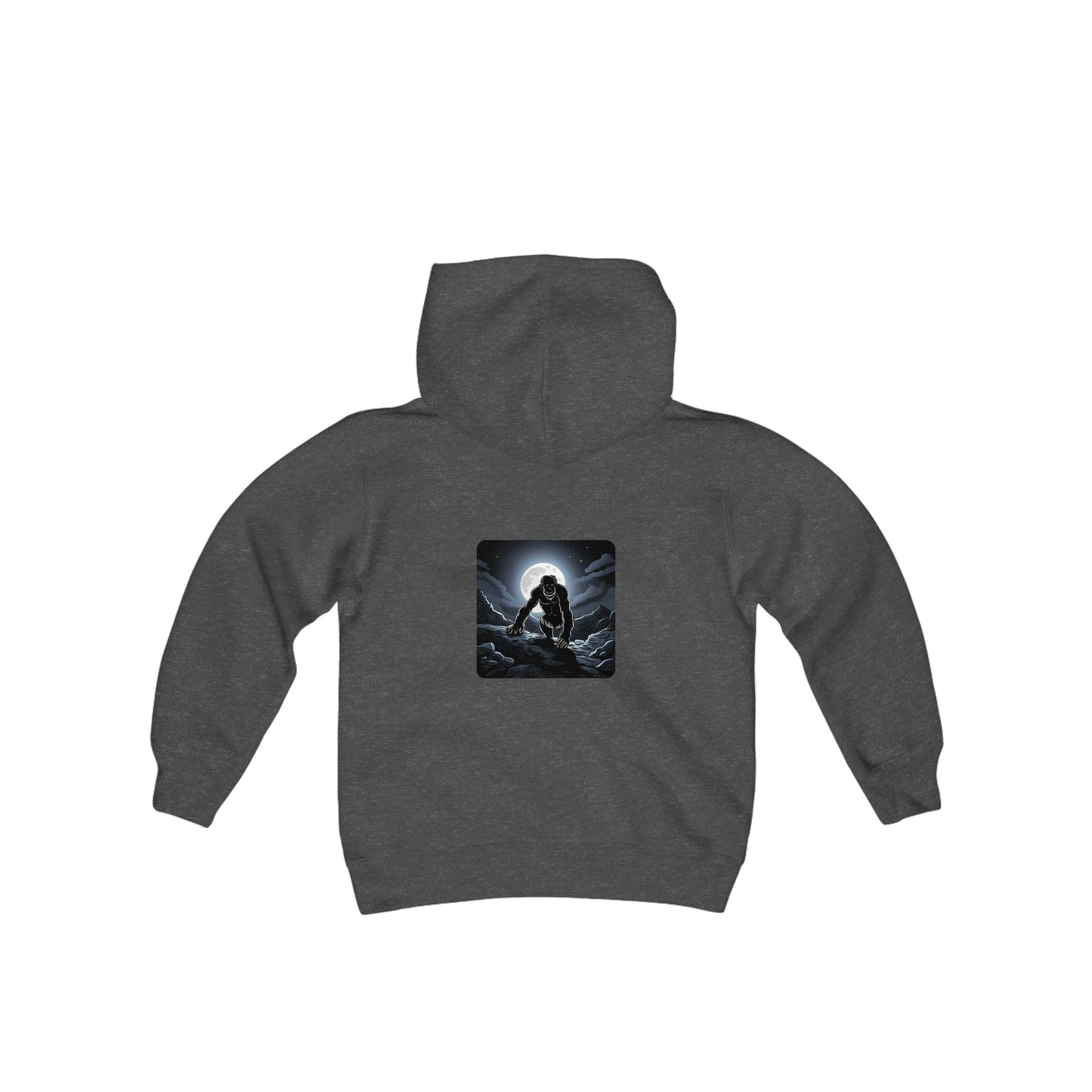Sudadera con capucha de mezcla pesada para jóvenes de uso normal