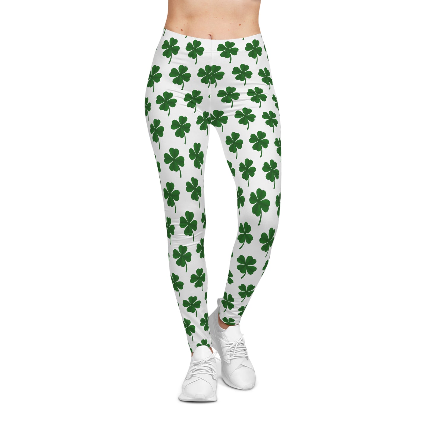 St Patricks Day Clover Women's Casual Leggings (AOP)