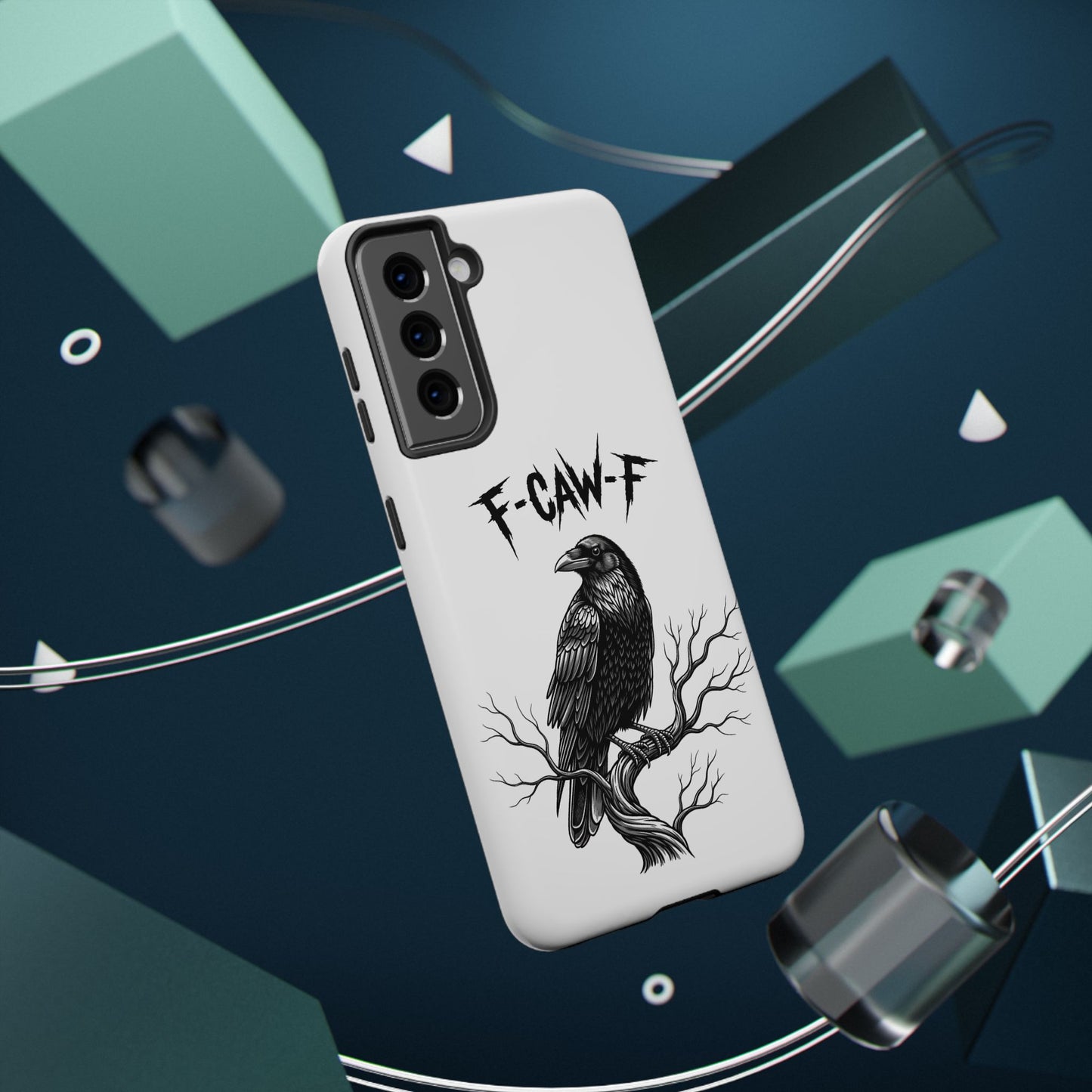 F-Caw-F Raven Phone Case, Autum Vibe Accessory, Perfect for Bird Lovers, Unique Gift for Him/Her, Impact-Resistant Phone Cover
