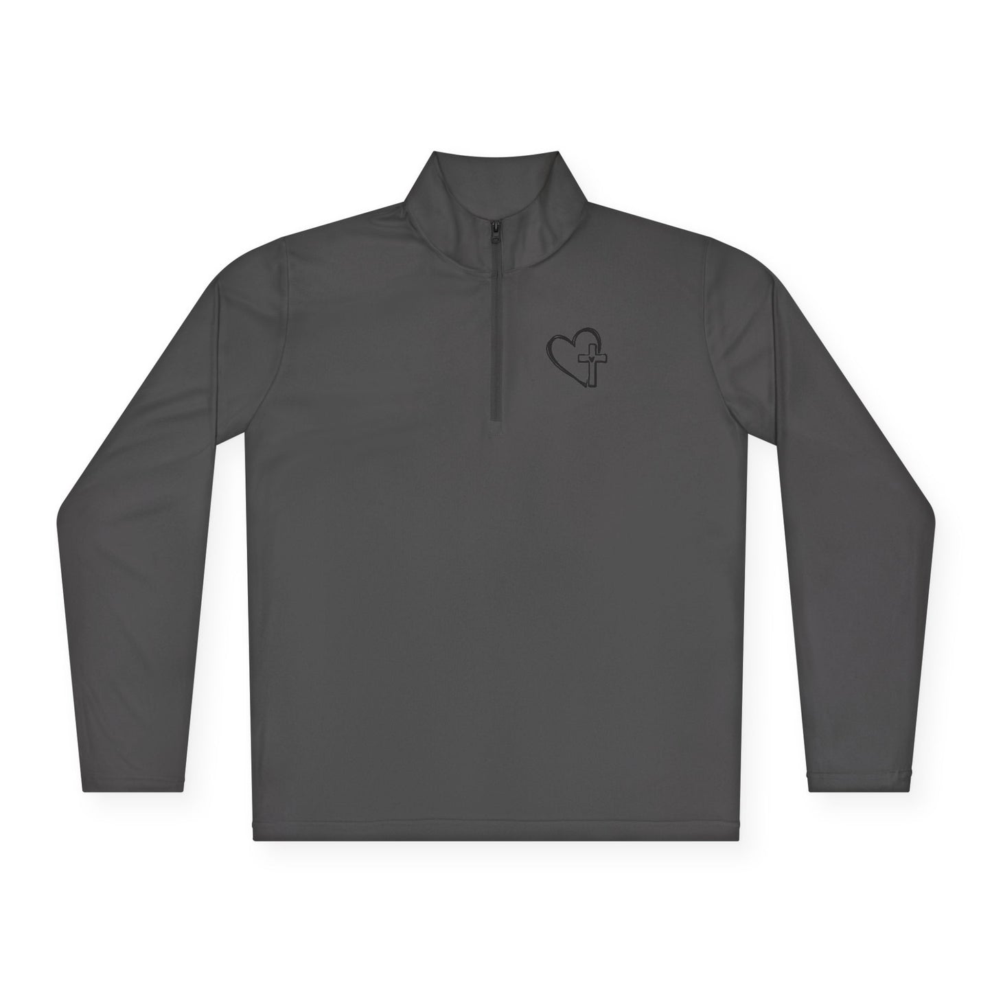 Faith-Inspired Unisex Quarter-Zip Pullover - Cozy Gift for Believers, Spring Wardrobe Essential, Nature Lovers Attire, Ideal for Church