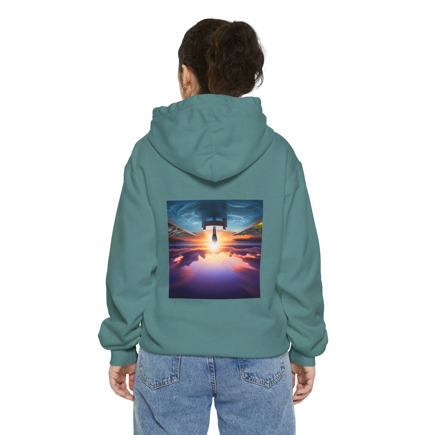 Normal Wear Unisex Garment-Dyed Hoodie