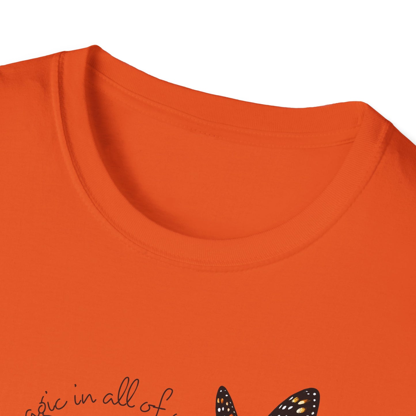Inspiring Floral & Butterfly T-Shirt, Nature Lover Gift, Eco-Friendly Tee, Vintage Aesthetic Fashion, Motivational Quote Apparel