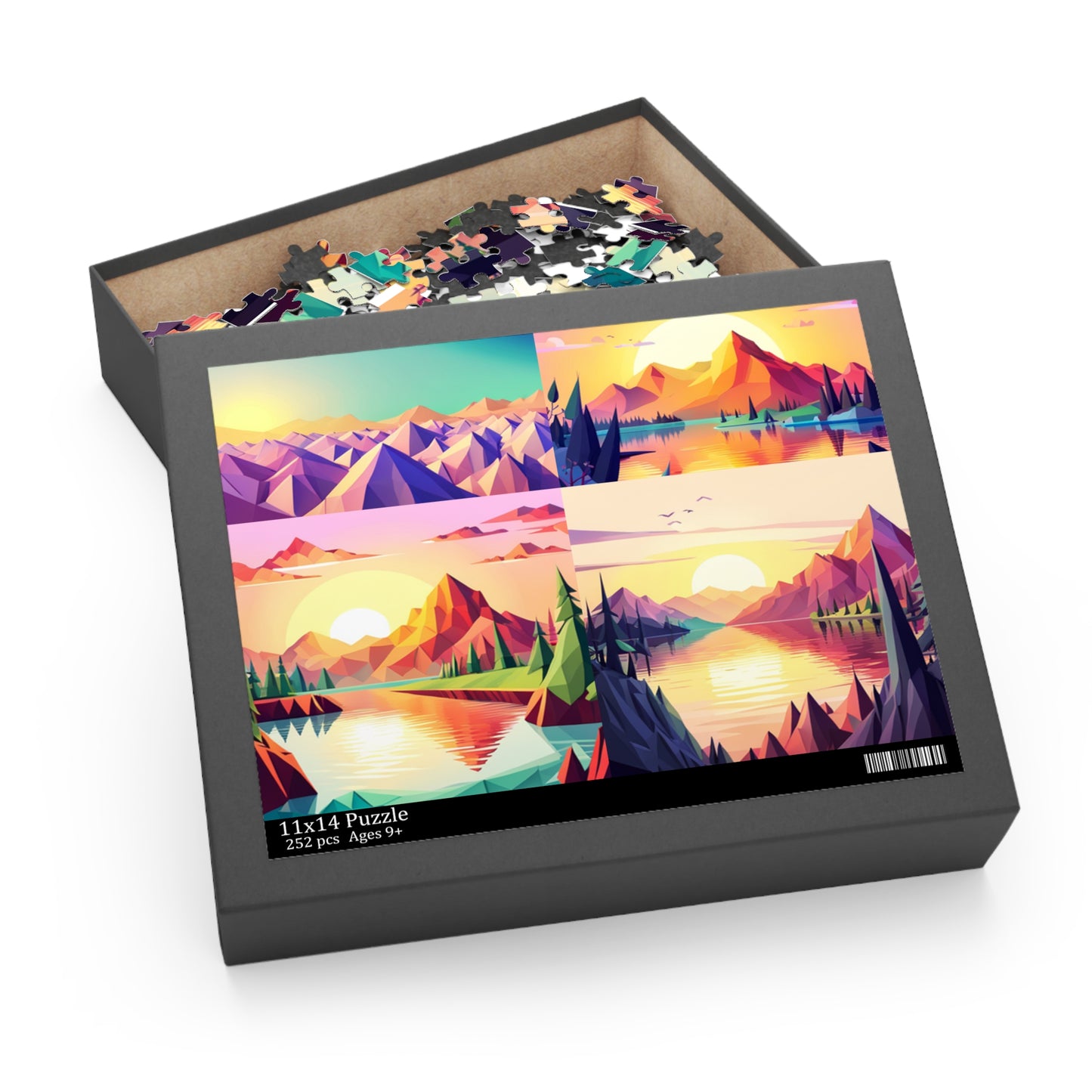 AI Beauty Sunset Puzzle (120, 252, 500-Piece)