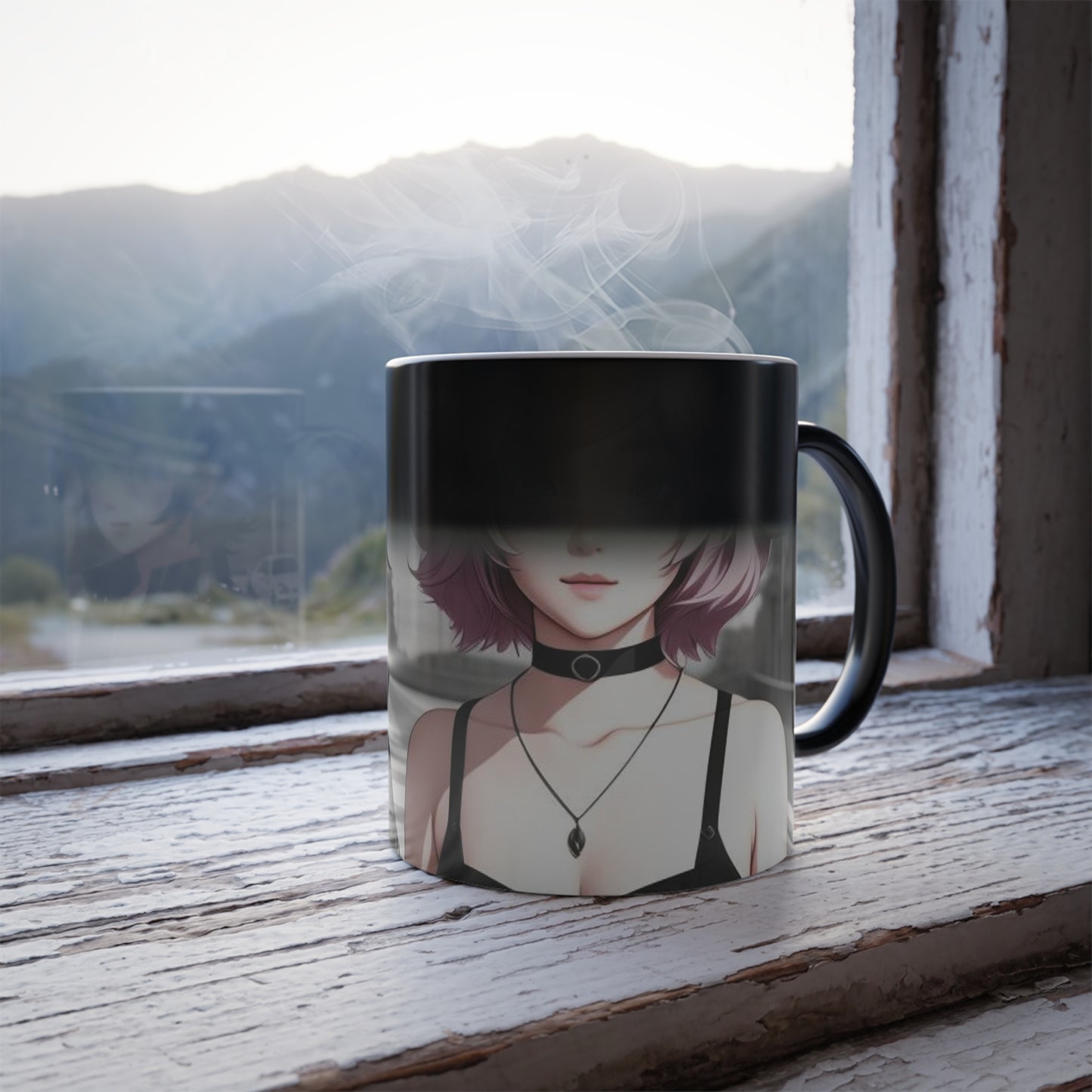 Anime Couple AI image on Thermal showing mug