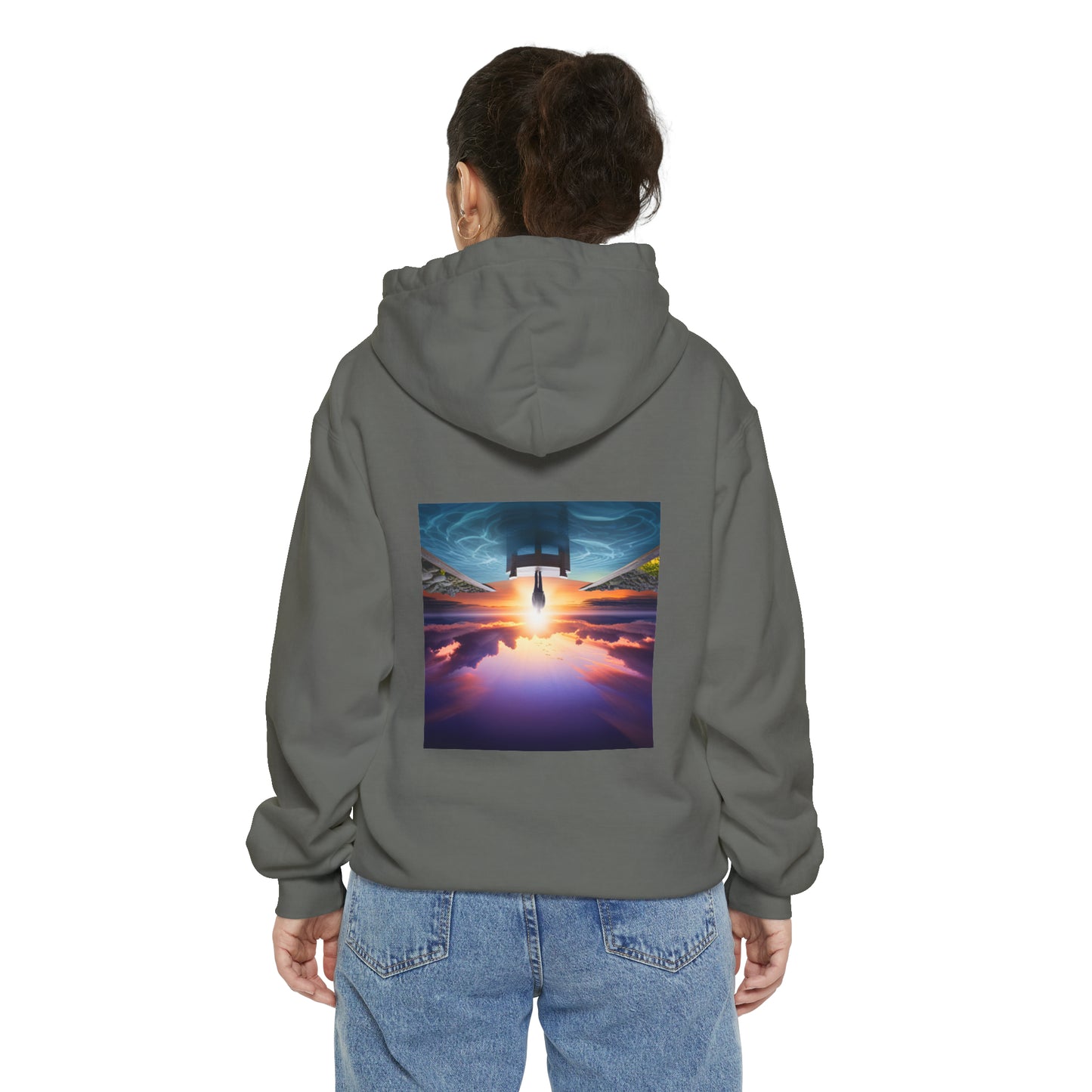 Normal Wear Unisex Garment-Dyed Hoodie