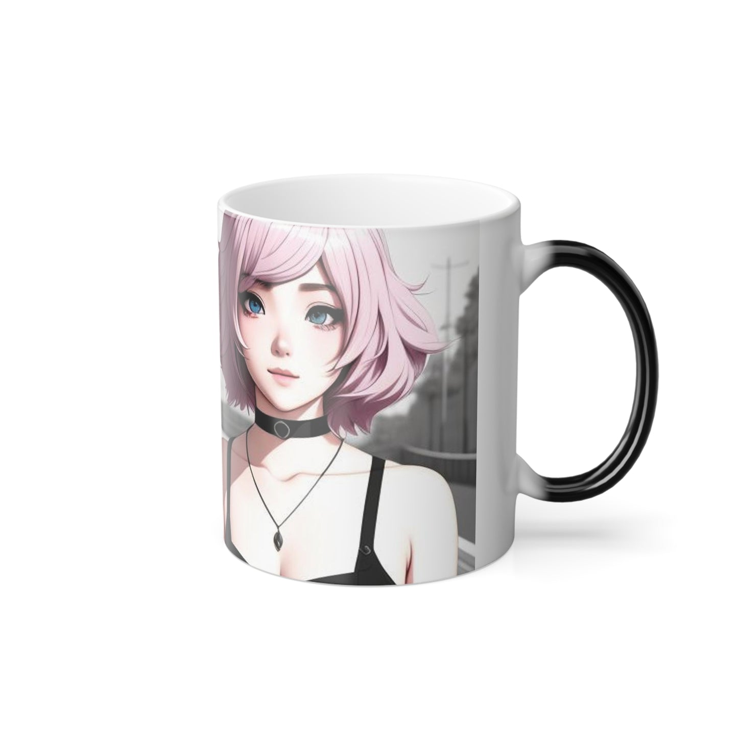 Anime Couple AI image on Thermal showing mug