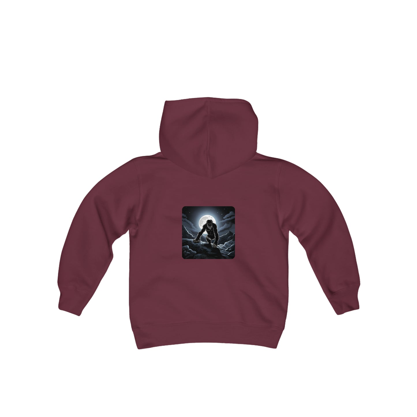 Sudadera con capucha de mezcla pesada para jóvenes de uso normal