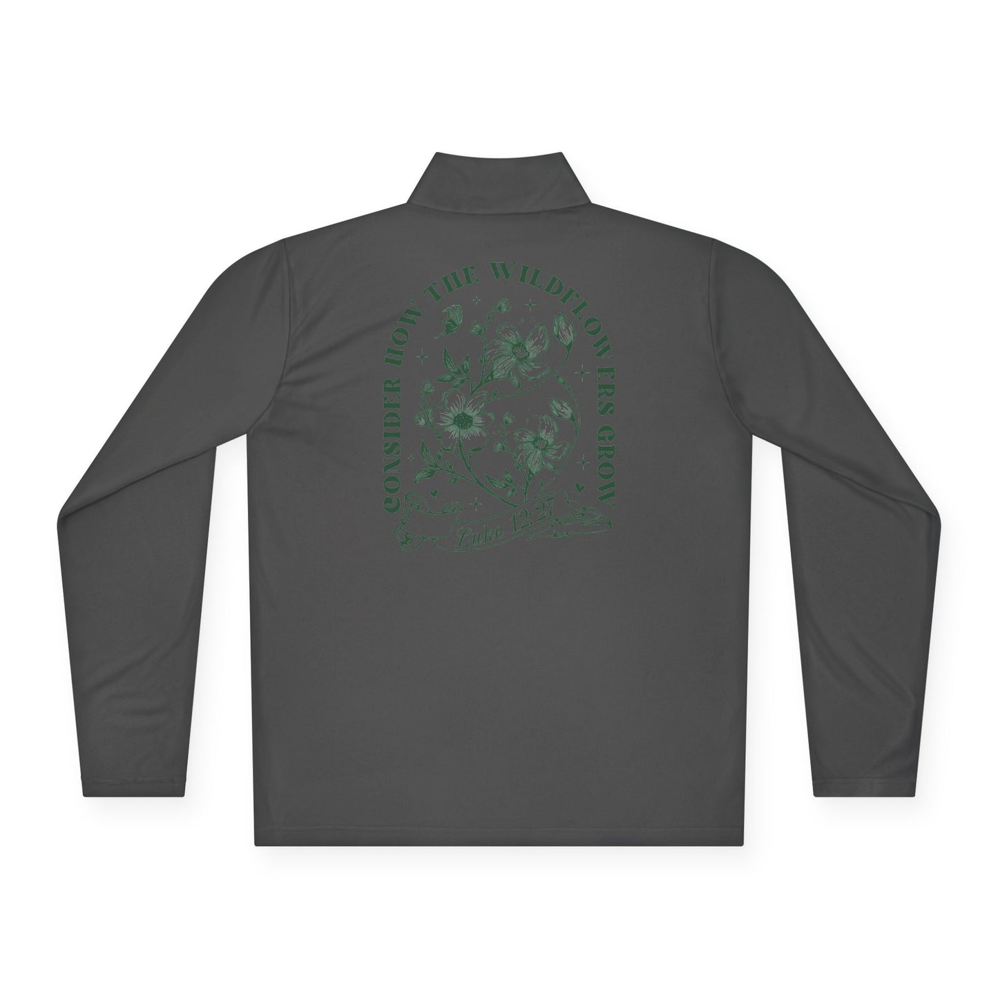 Faith-Inspired Unisex Quarter-Zip Pullover - Cozy Gift for Believers, Spring Wardrobe Essential, Nature Lovers Attire, Ideal for Church