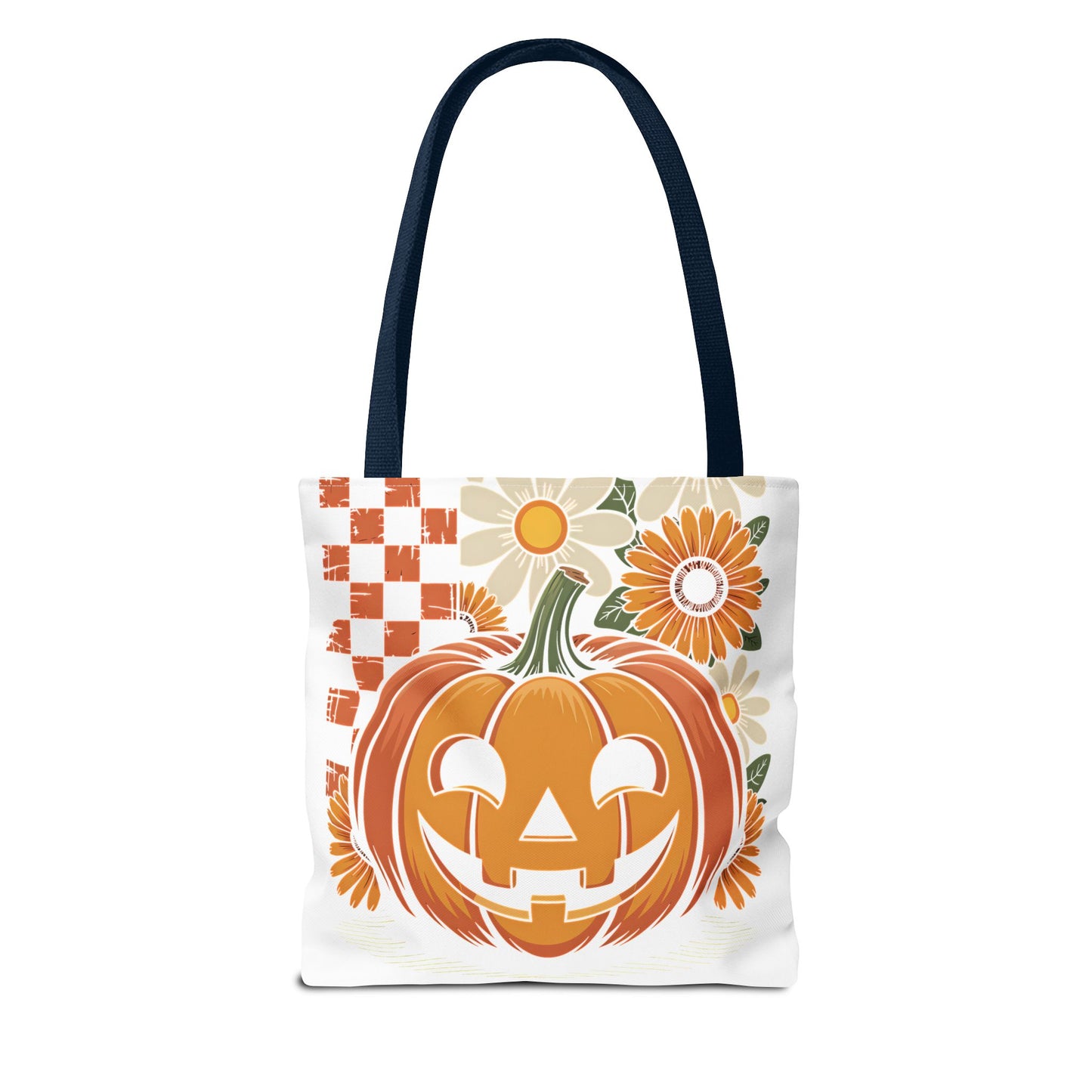 Autumn Pumpkin Tote Bag, Halloween Gift, Eco-Friendly Shopping, Seasonal Bag, Fall Decor, Floral Pumpkin Handbag
