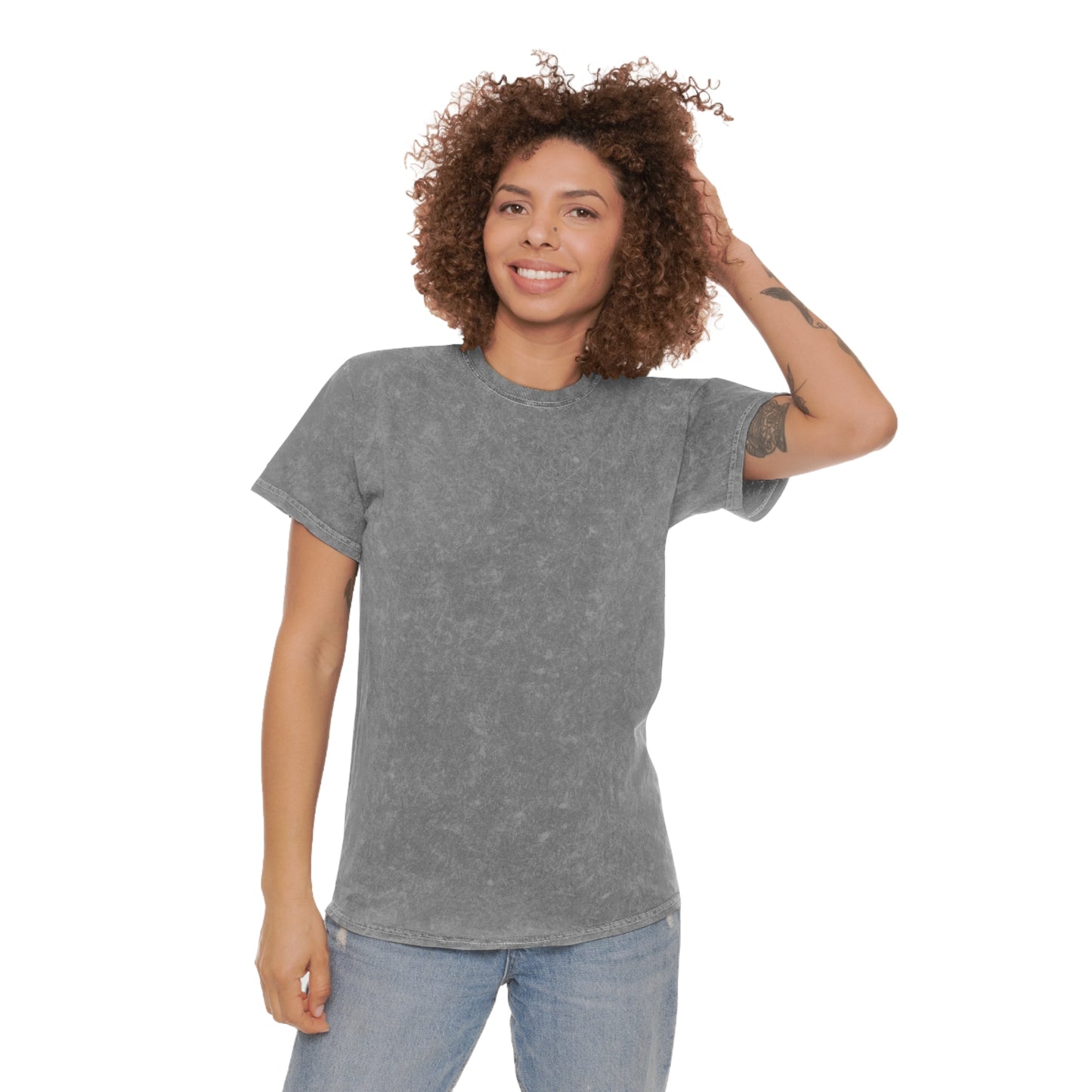 Mineral Wash T-Shirt - AI Photography Mono Tone Design