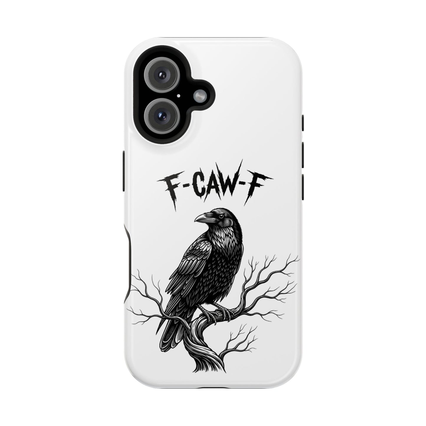 F-Caw-F Raven Phone Case, Autum Vibe Accessory, Perfect for Bird Lovers, Unique Gift for Him/Her, Impact-Resistant Phone Cover