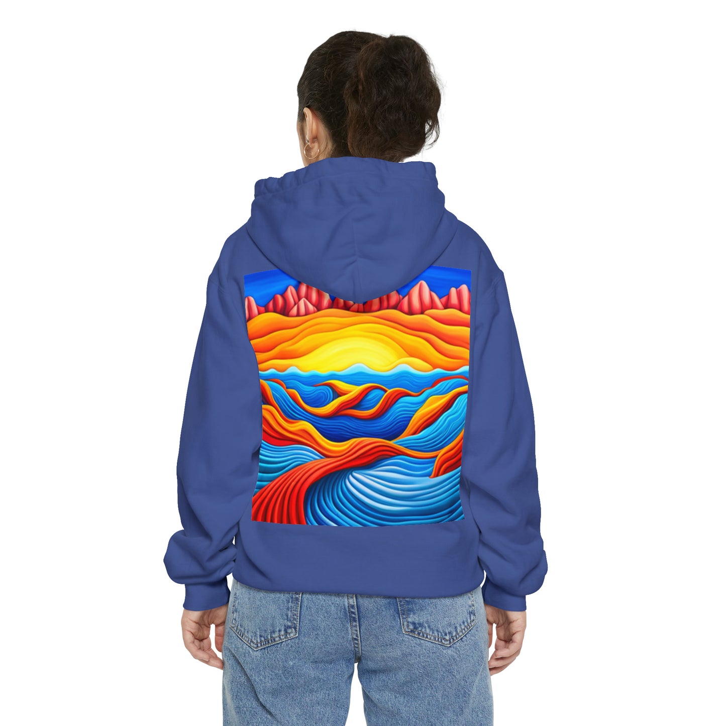 Normal Wear Unisex Garment-Dyed Hoodie