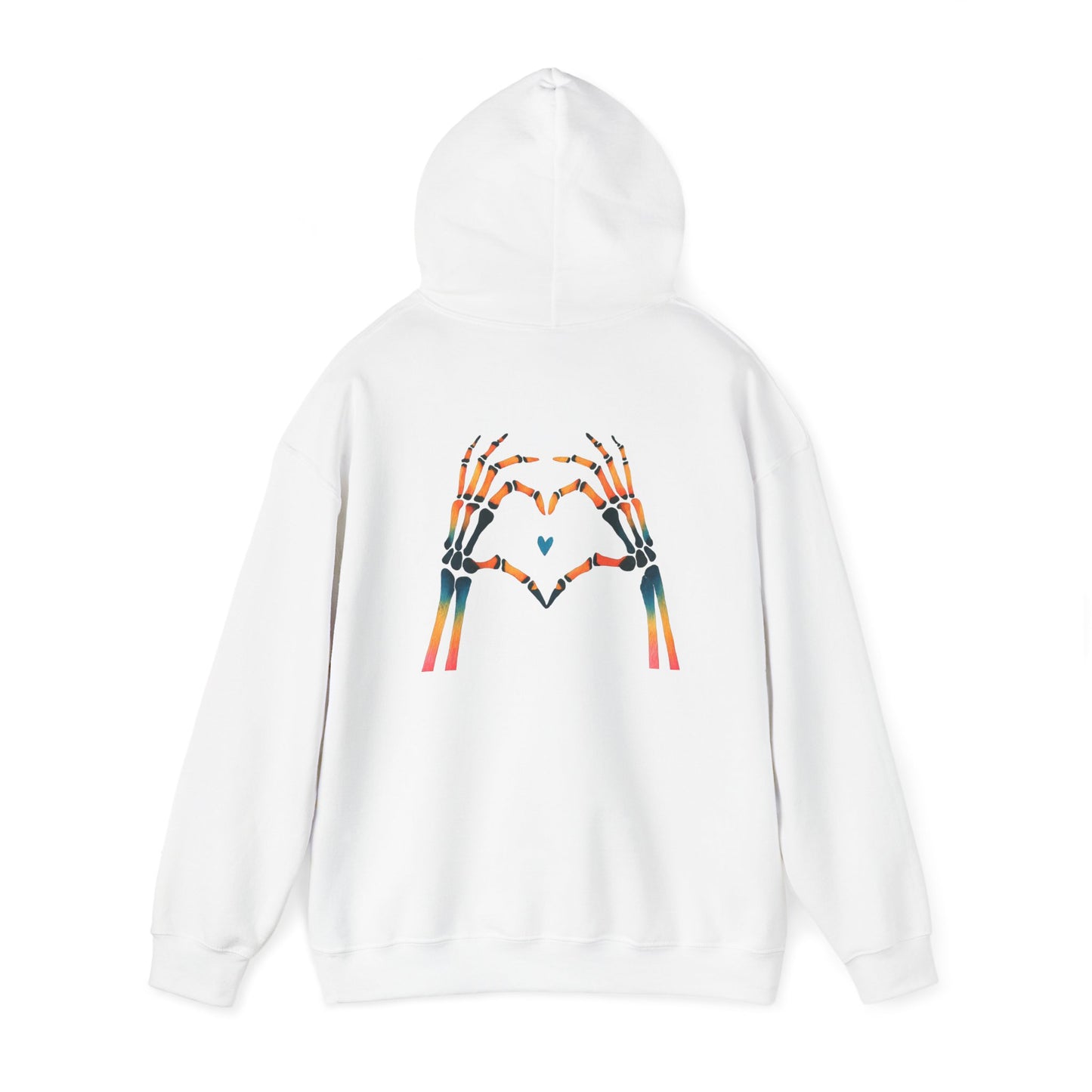 Rainbow Skeleton Heart Hoodie