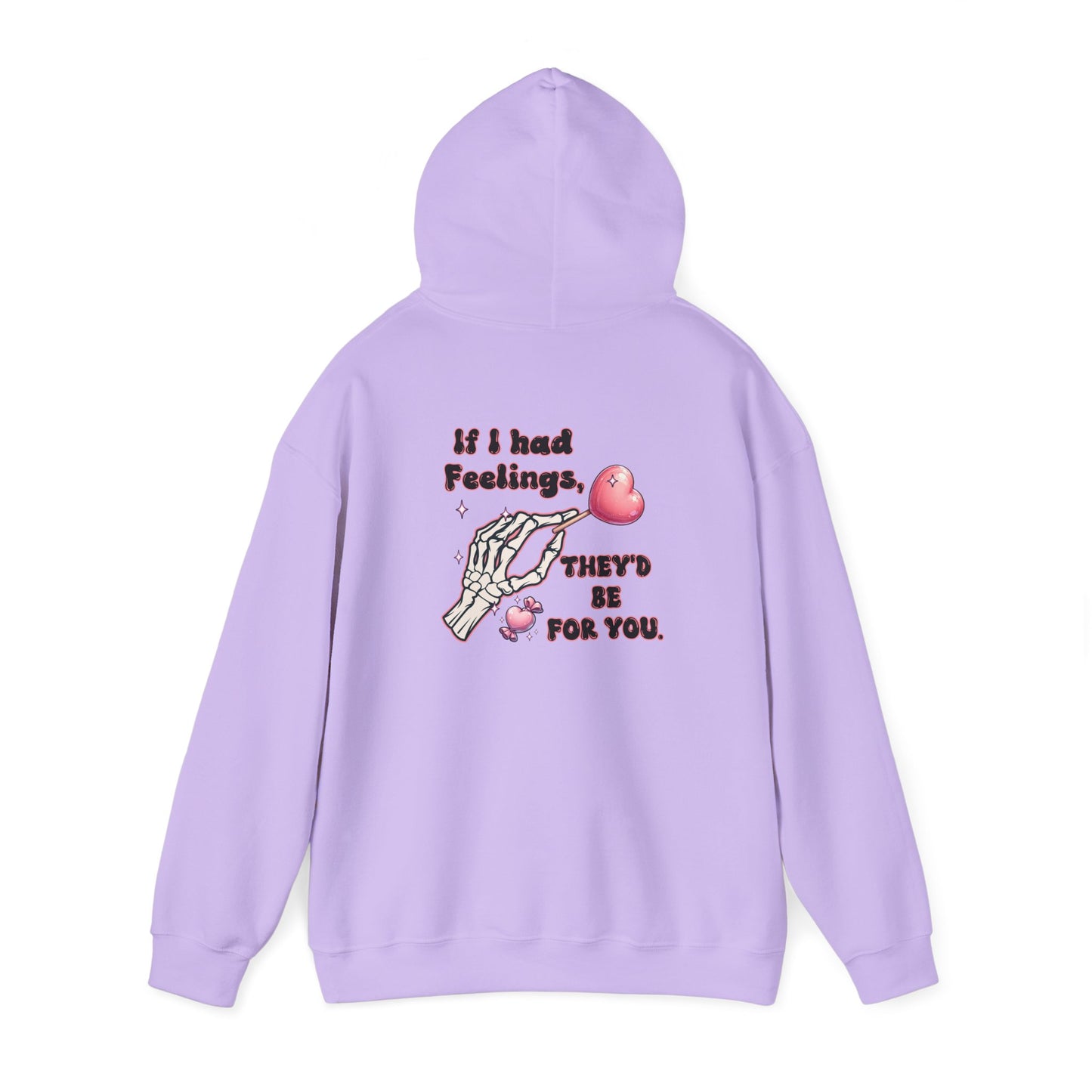 Skeleton Heart Hoodie - if i had feelings they'd be for you