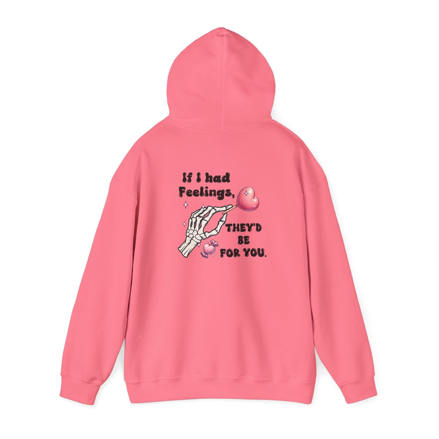 Skeleton Heart Hoodie - if i had feelings they'd be for you