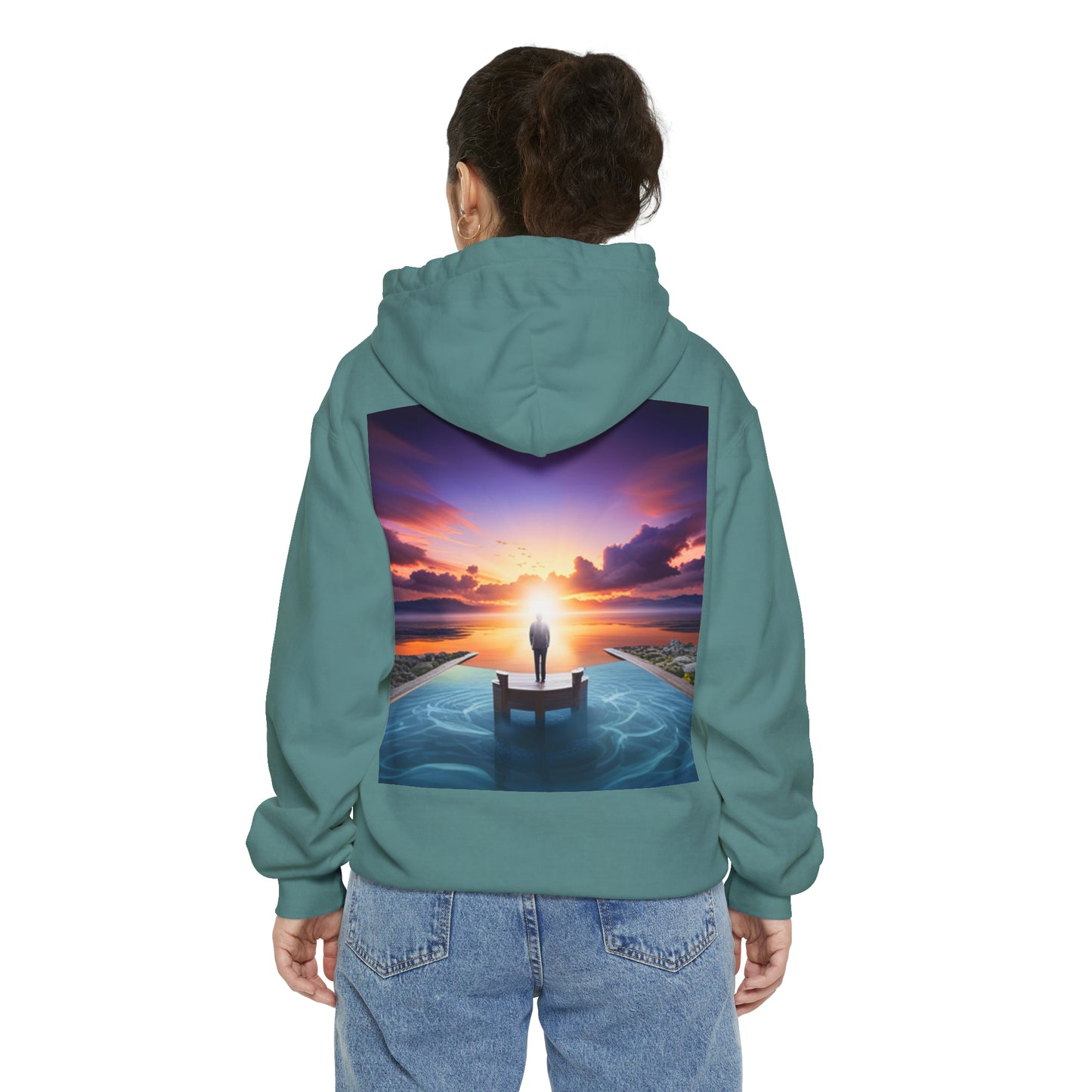Normal Wear Unisex Garment-Dyed Hoodie