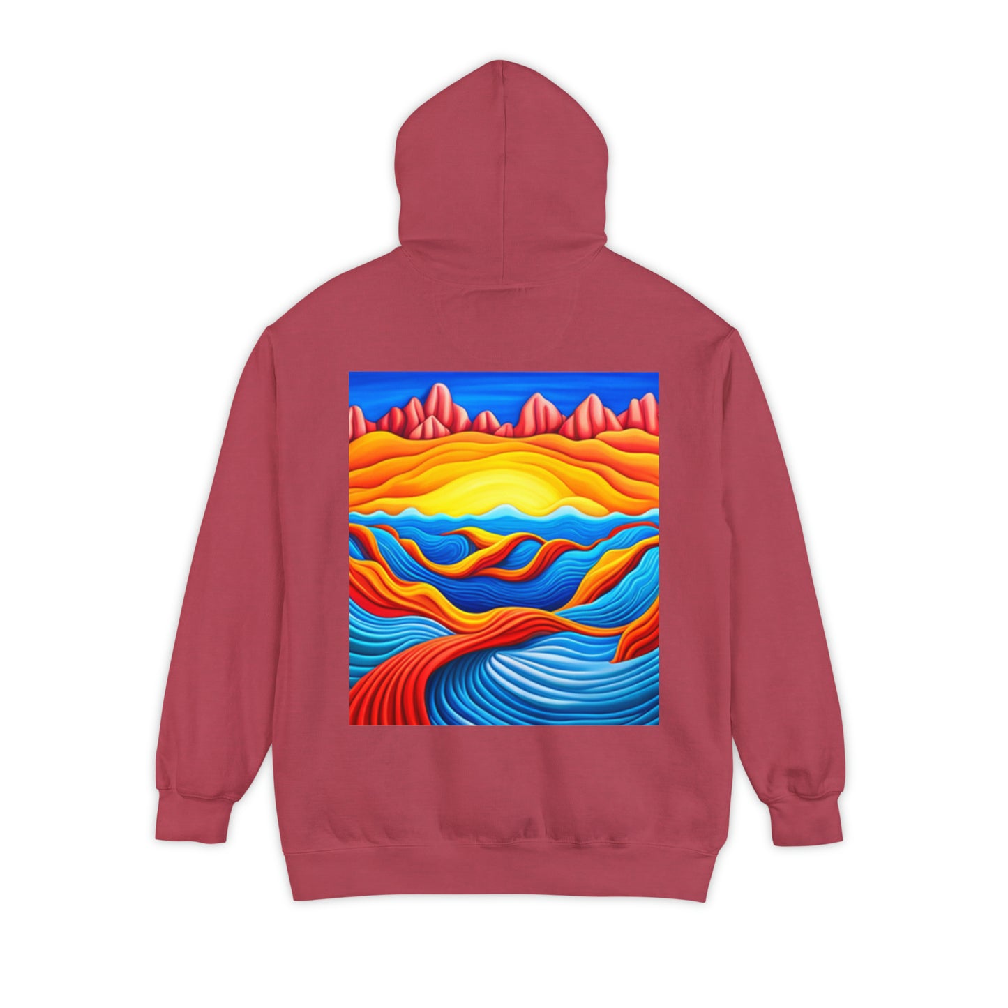 Normal Wear Unisex Garment-Dyed Hoodie