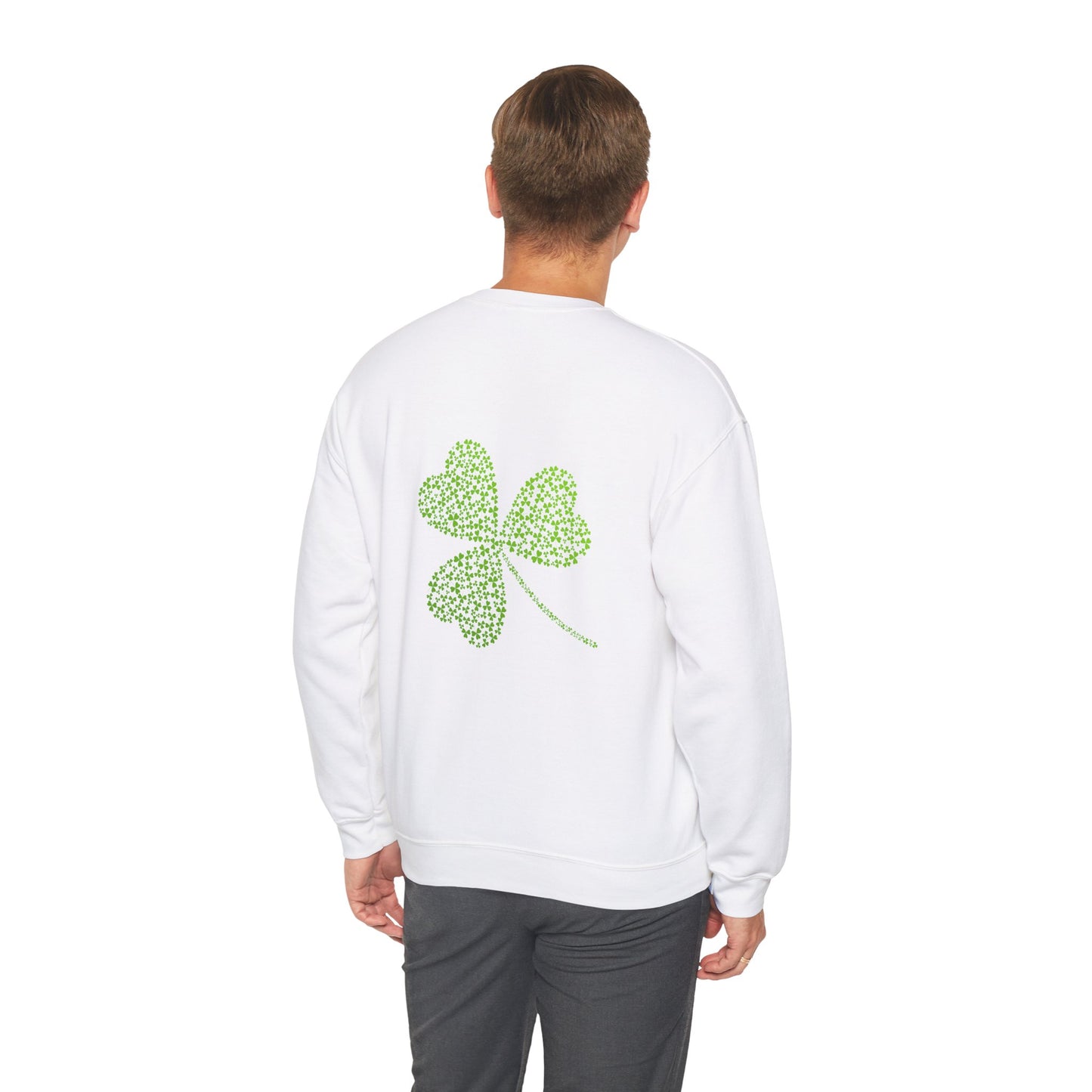 St Patricks Basic CloverUnisex Heavy Blend™ Crewneck Sweatshirt