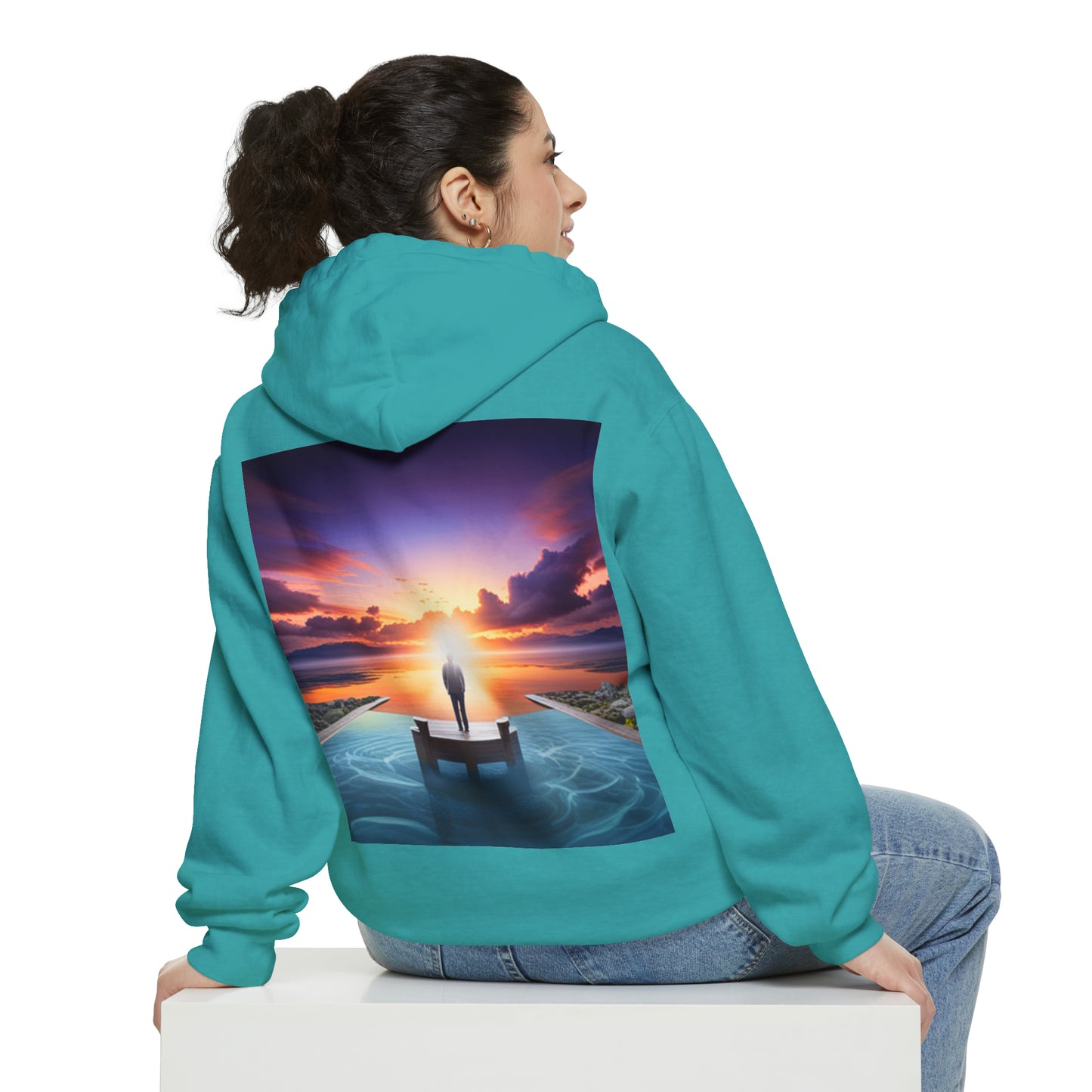 Normal Wear Unisex Garment-Dyed Hoodie