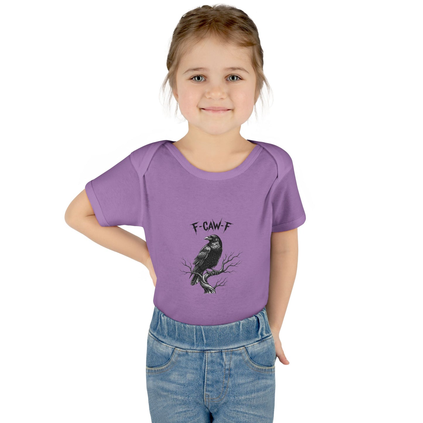Raven Graphic Baby Bodysuit - Cute Baby Outfit, Funny Baby Gift, Birthday, Halloween, Baby Shower
