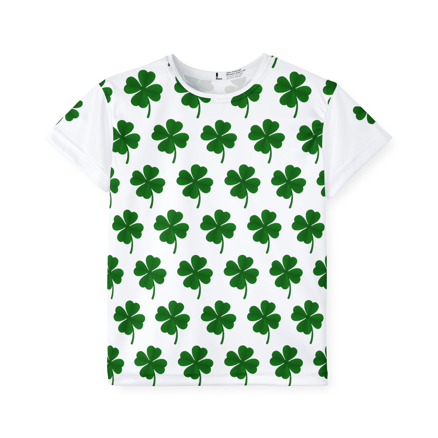 Custom Clover Pattern Kids Sports Jersey (AOP)