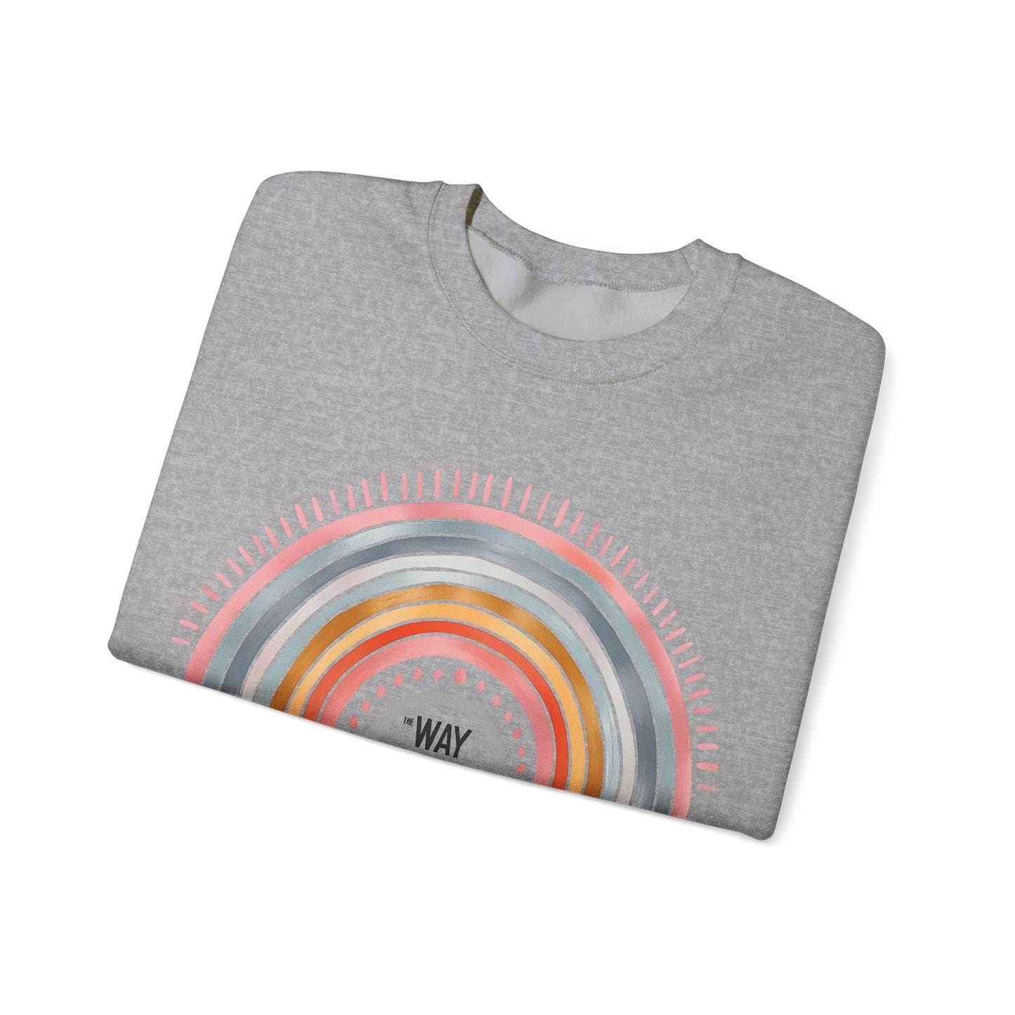 Jesus Rainbow Sweatshirt, Cozy Unisex Crewneck, Christian Apparel, Faith Sweatshirt, Gift for Believers, Inspirational Fashion