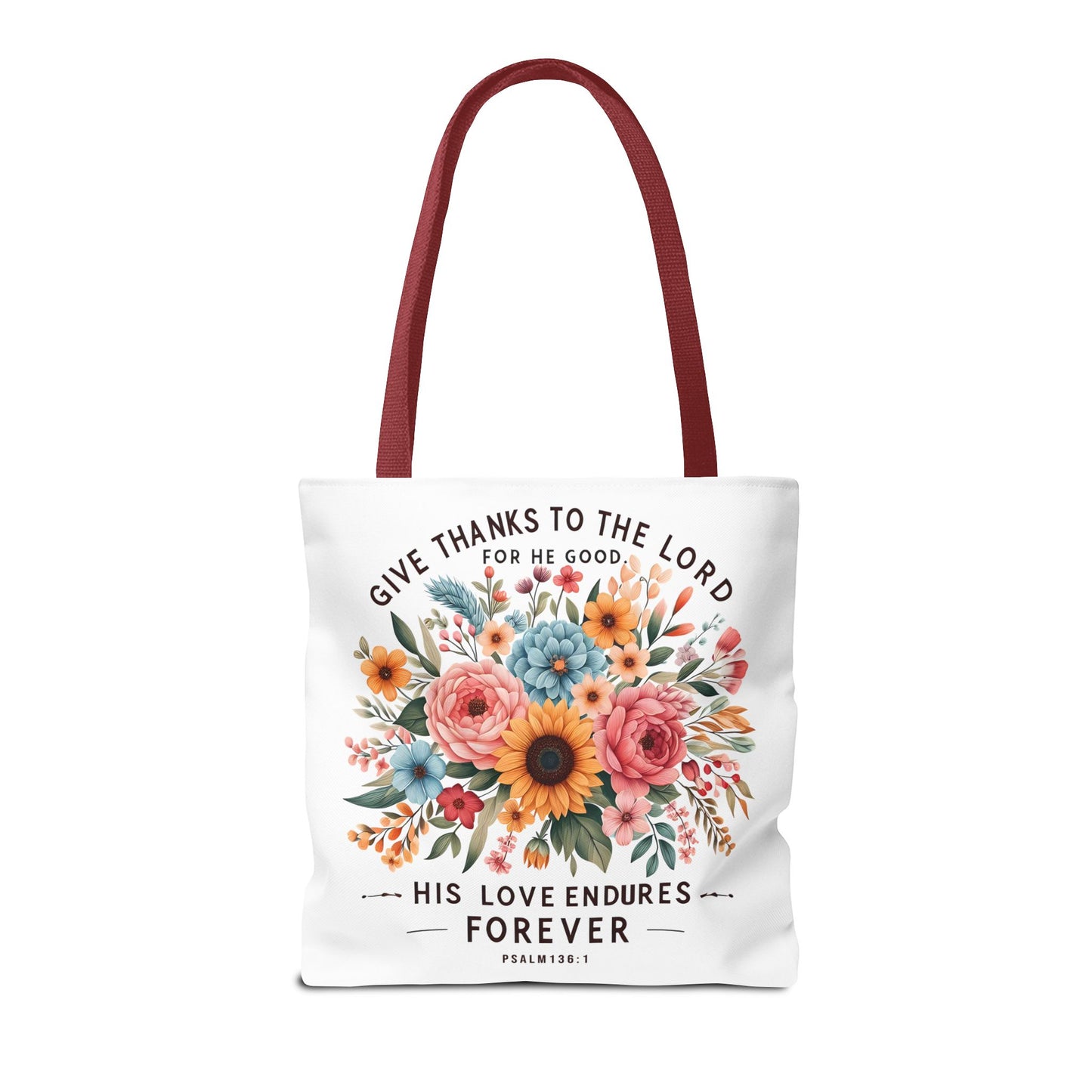 Inspirational Christian Tote Bag - Let Your Light Shine, Floral Design, Gift for Church, Bible Study, Mother's Day, Faith