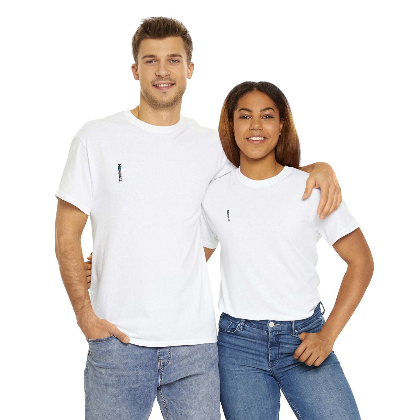 Normales Tragen AI Prints Unisex-T-Shirt aus schwerer Baumwolle