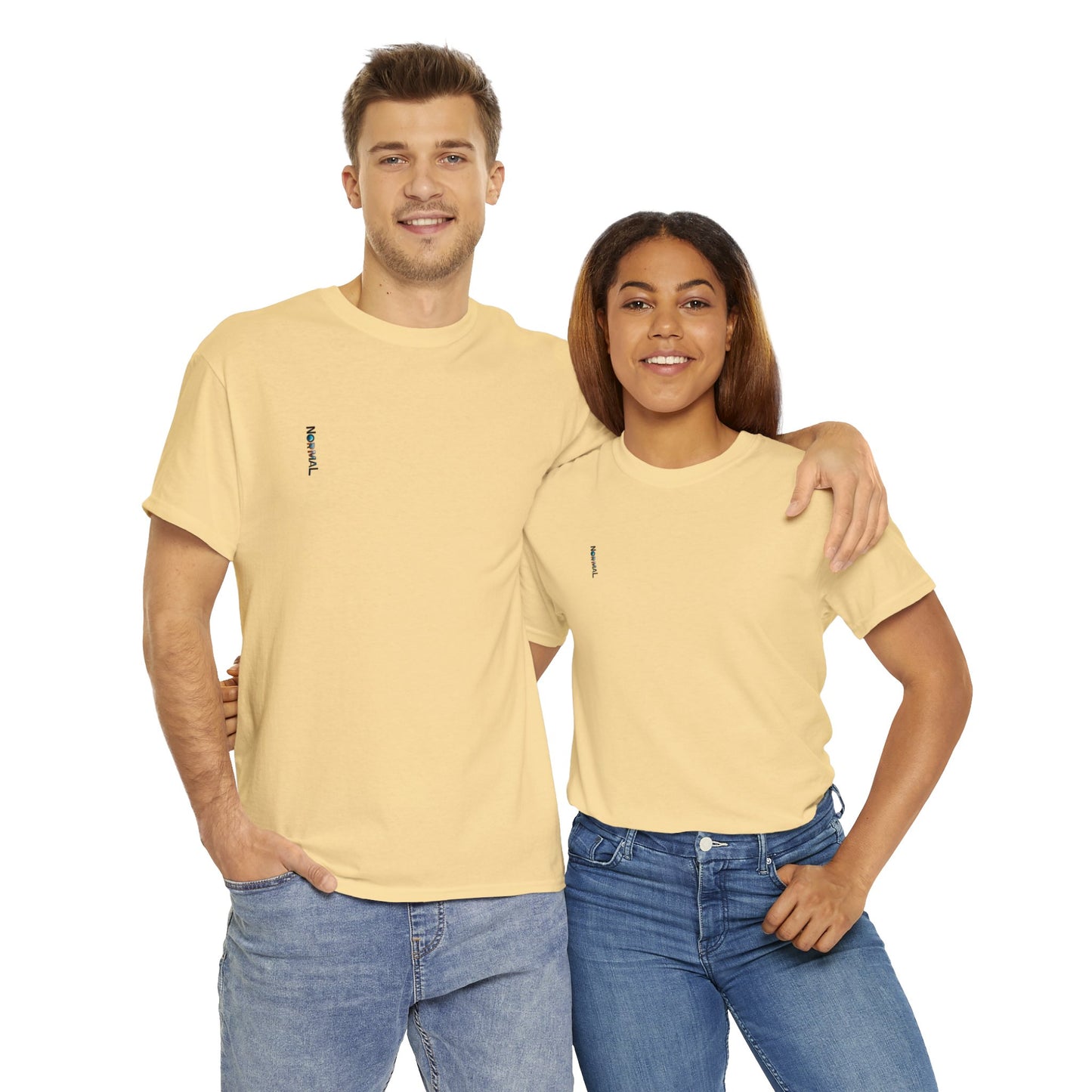 Normales Tragen AI Prints Unisex-T-Shirt aus schwerer Baumwolle
