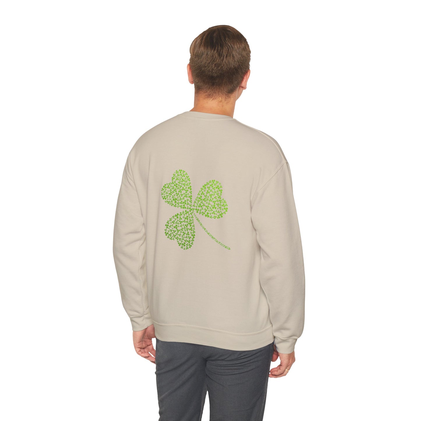 St Patricks Basic CloverUnisex Heavy Blend™ Crewneck Sweatshirt