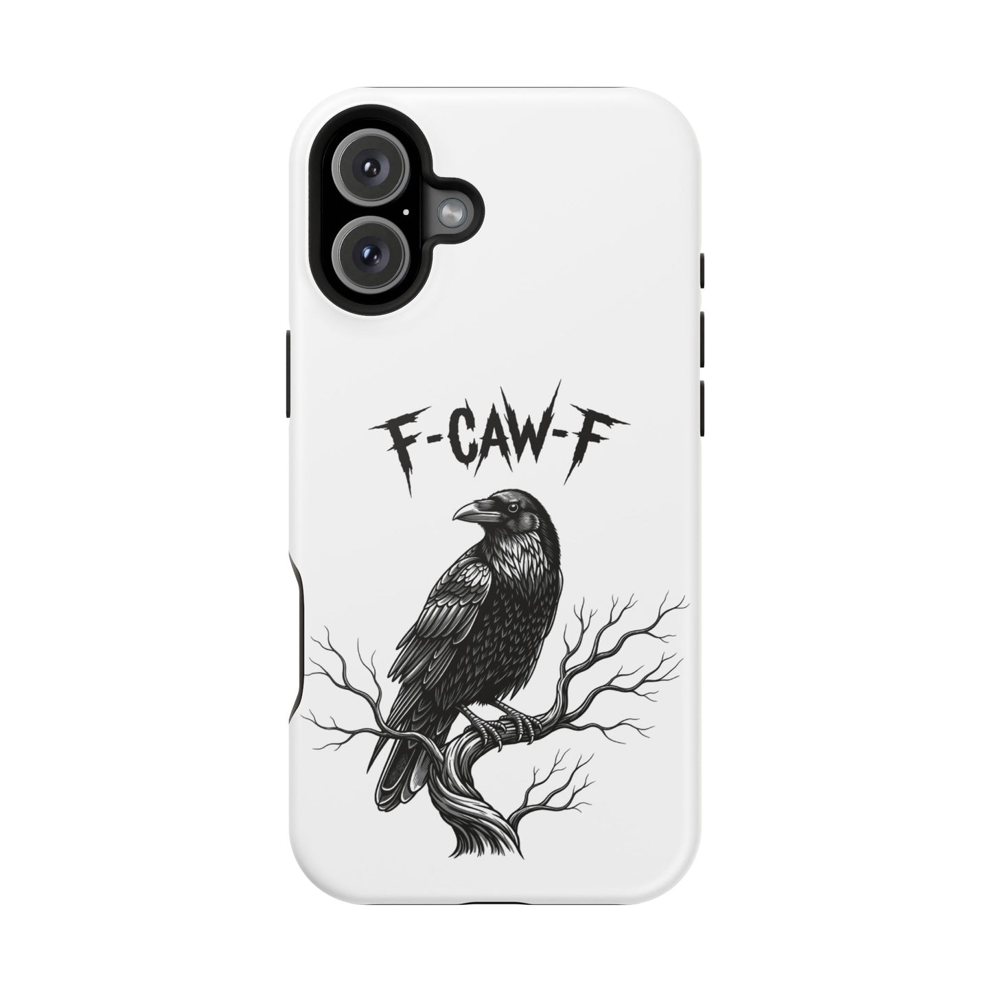 F-Caw-F Raven Phone Case, Autum Vibe Accessory, Perfect for Bird Lovers, Unique Gift for Him/Her, Impact-Resistant Phone Cover