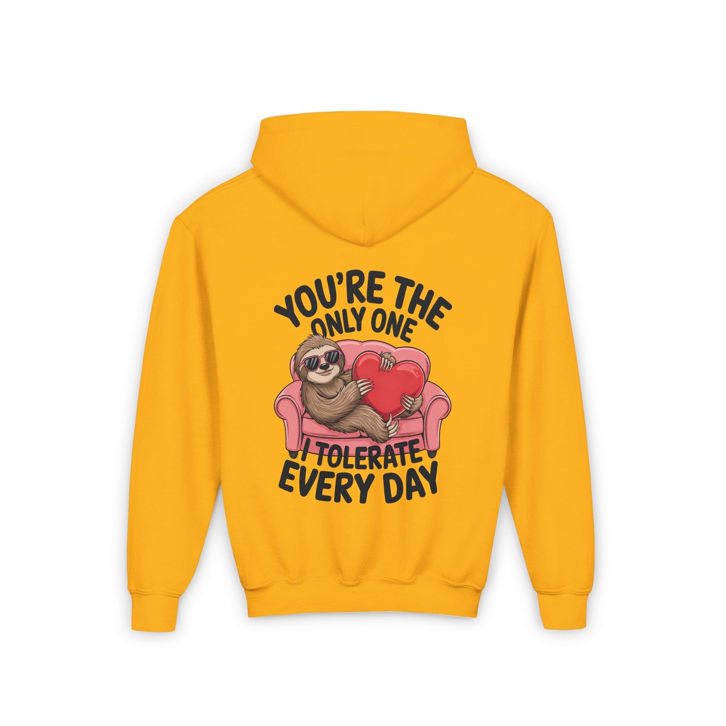 Sloth Heart Hoodie - Youth