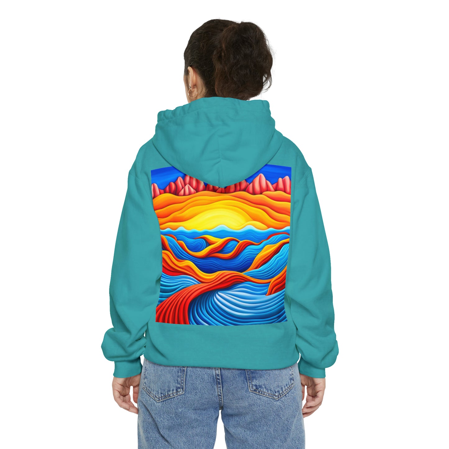 Normal Wear Unisex Garment-Dyed Hoodie