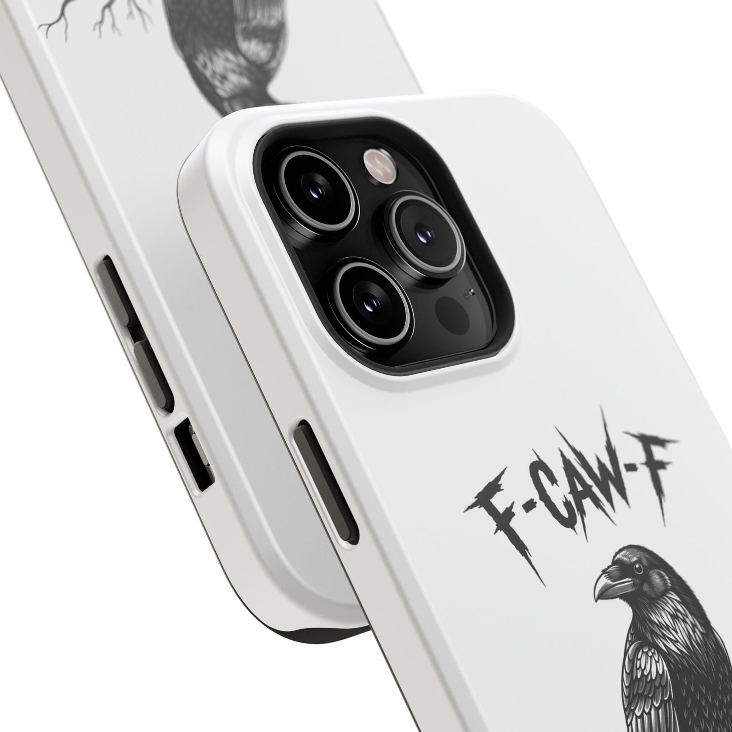 F-Caw-F Raven Phone Case, Autum Vibe Accessory, Perfect for Bird Lovers, Unique Gift for Him/Her, Impact-Resistant Phone Cover